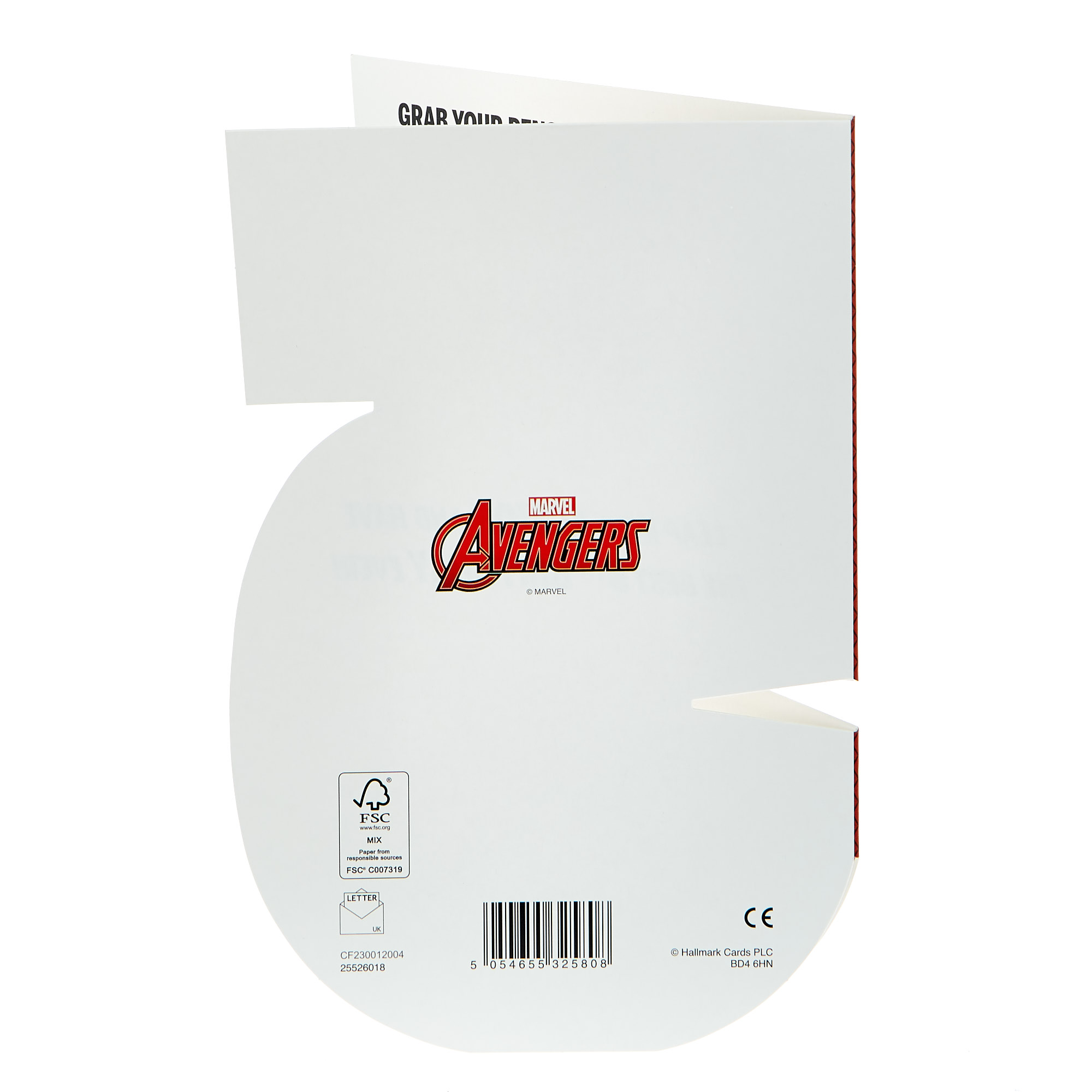 Marvel Avengers 5th Birthday Card