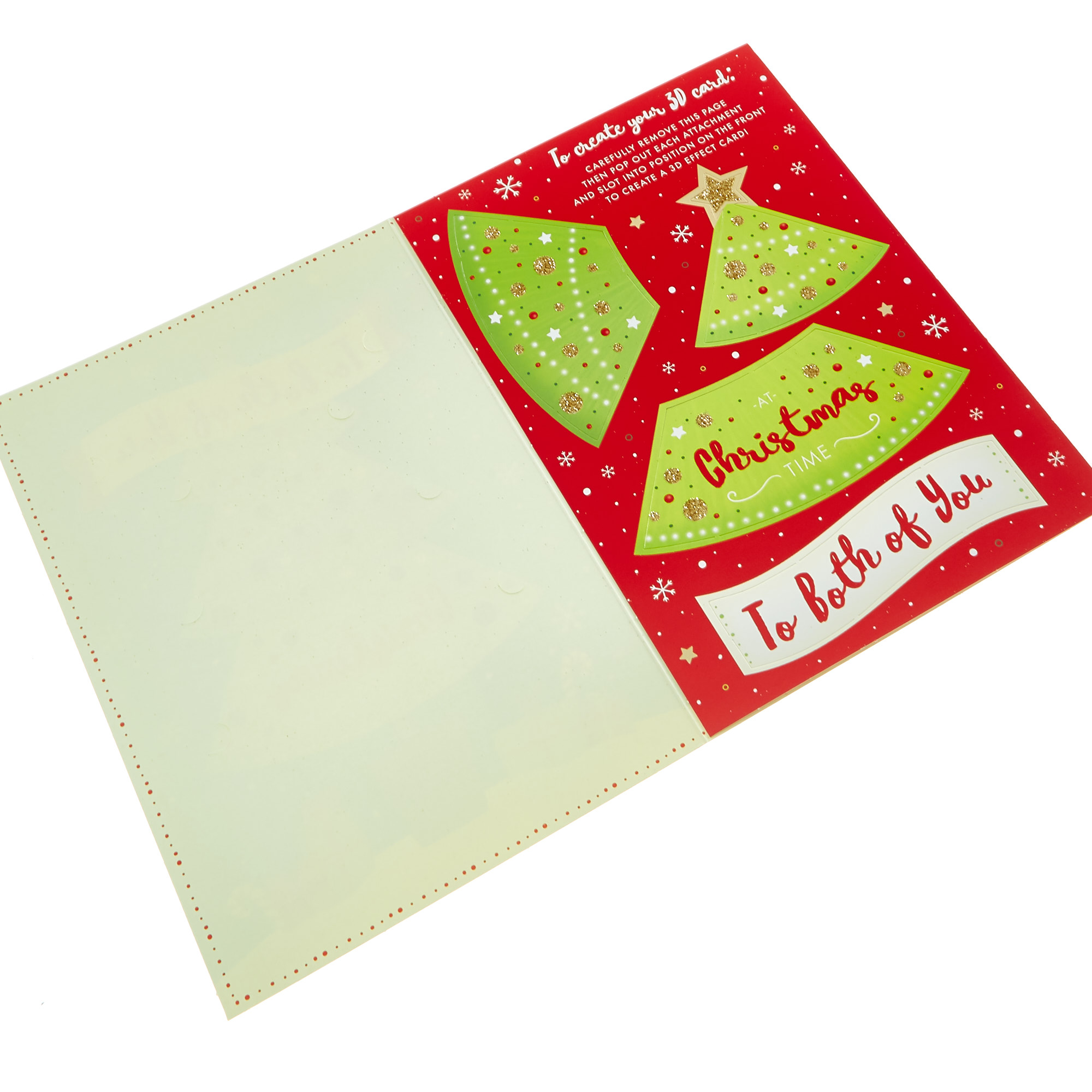 3D Pop-Out Christmas Card - To Both of You