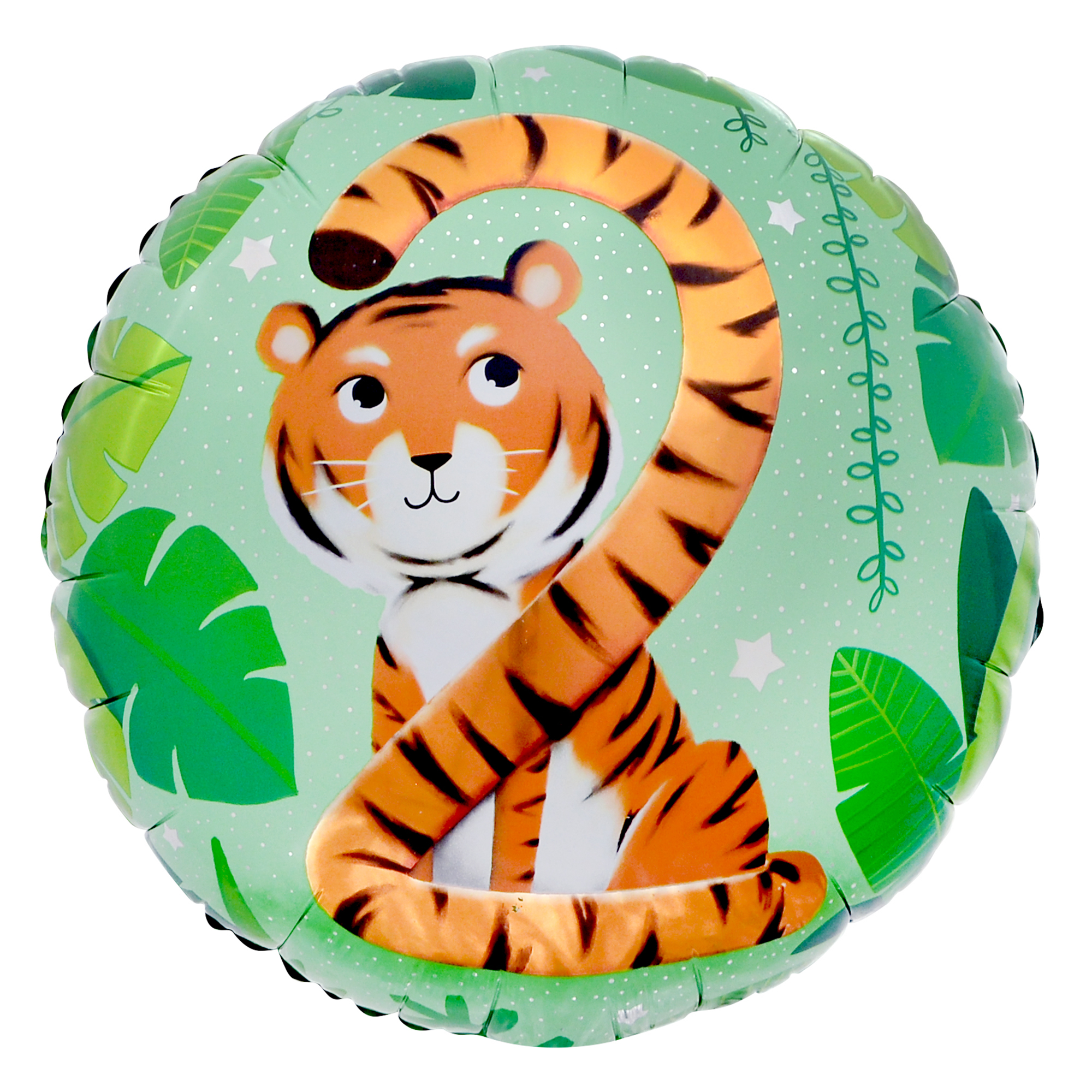 Tiger Tail 2nd Birthday 18-Inch Foil Helium Balloon 