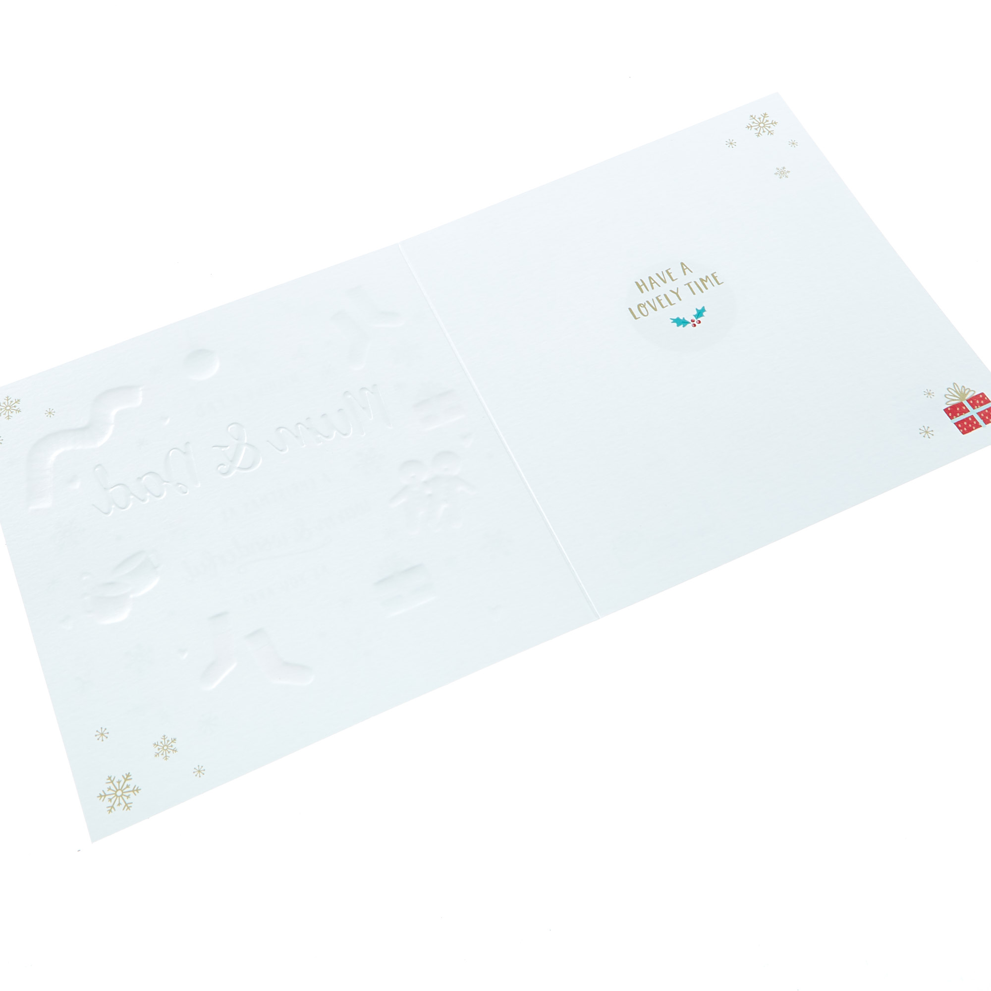 Platinum Collection Christmas Card - Fab Mum & Dad