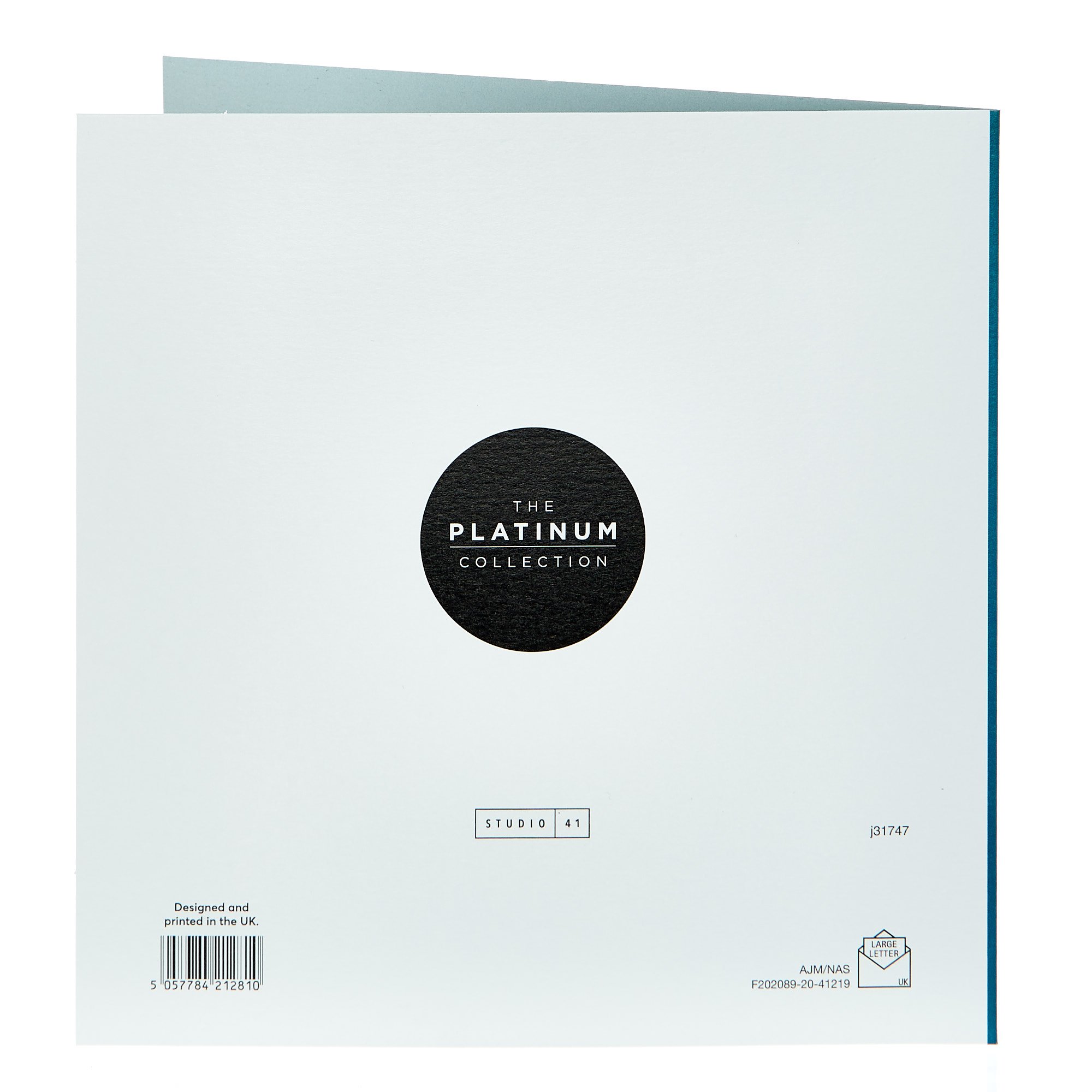 Platinum Collection Father's Day Card - Dad, Blue & Gold