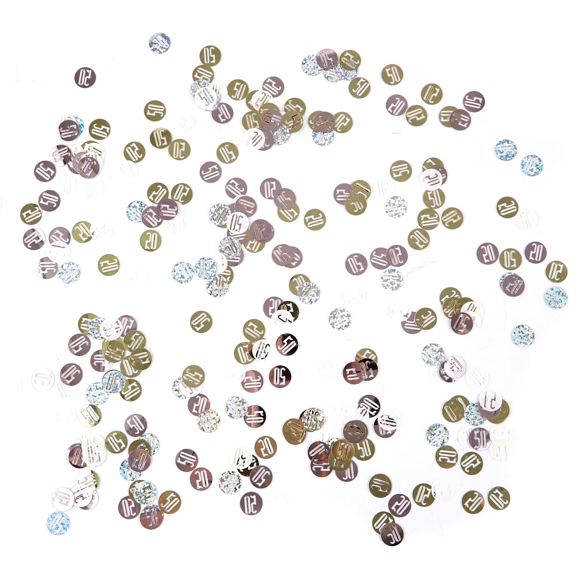 Rose Gold 50th Birthday Party Accessories Kit - 11 Pieces