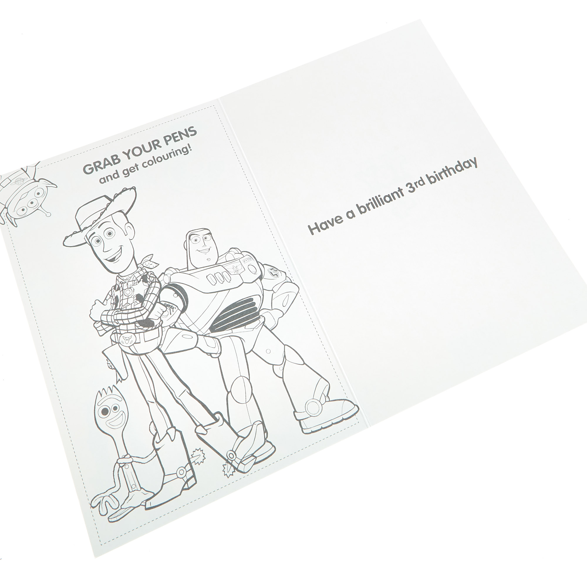 Toy Story 4 3rd Birthday Card