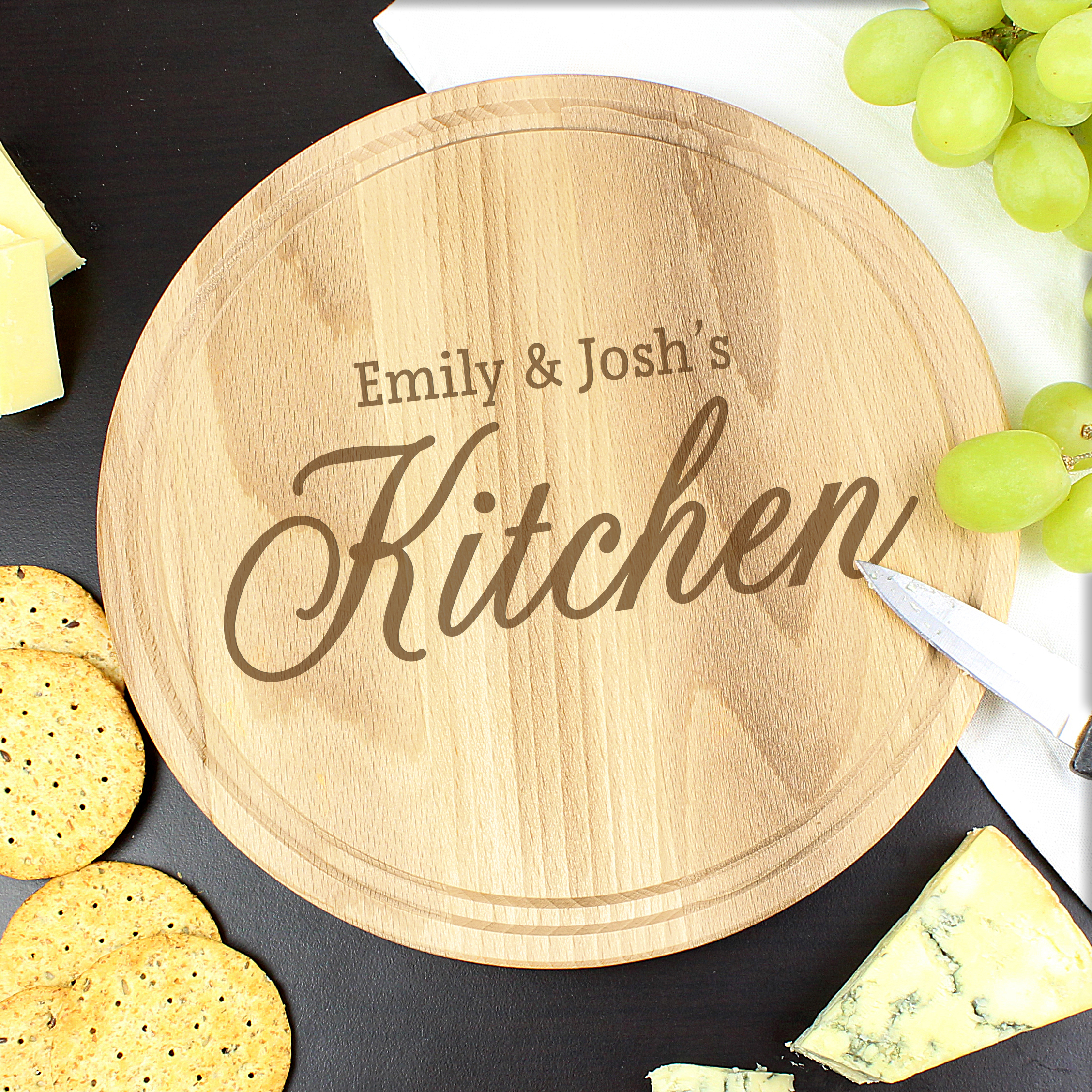 Printess Test - Personalised Round Kitchen Chopping Board
