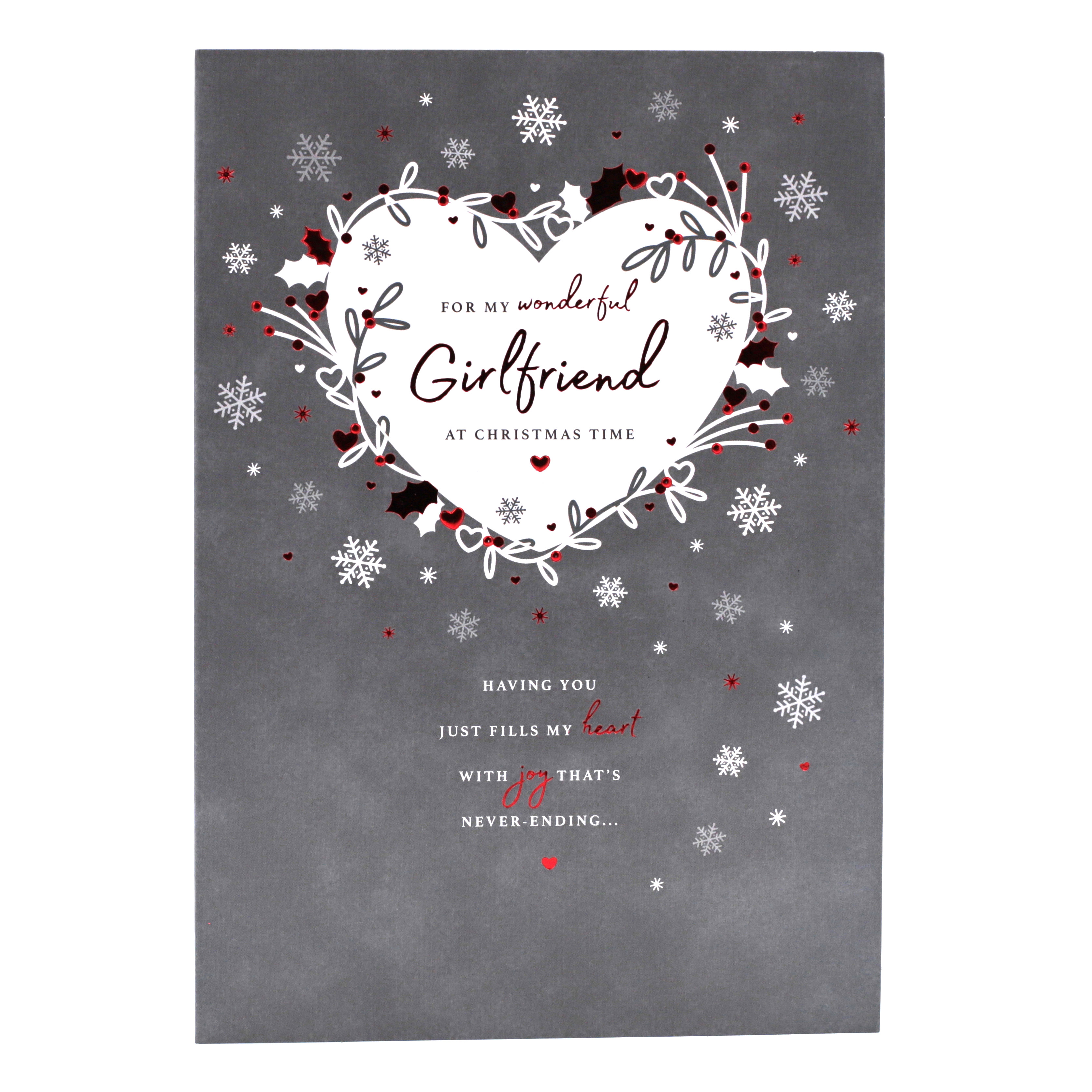 Christmas Card - Wonderful Girlfriend Never-Ending Joy