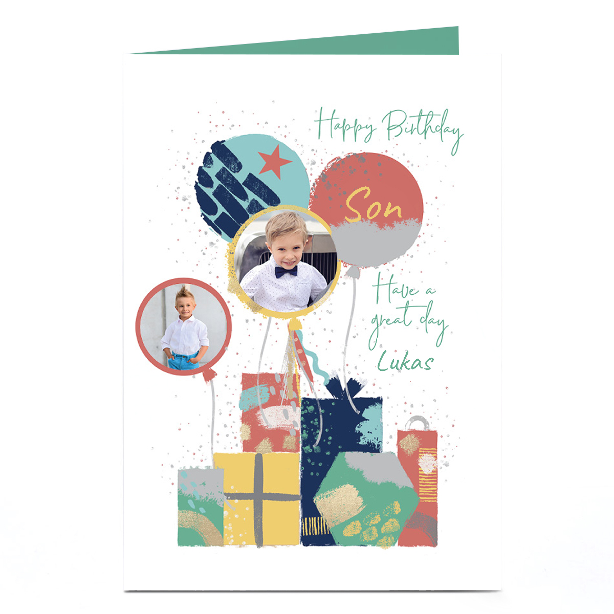 Personalised Studio Everyday Male Photo Card - Have a Great Day