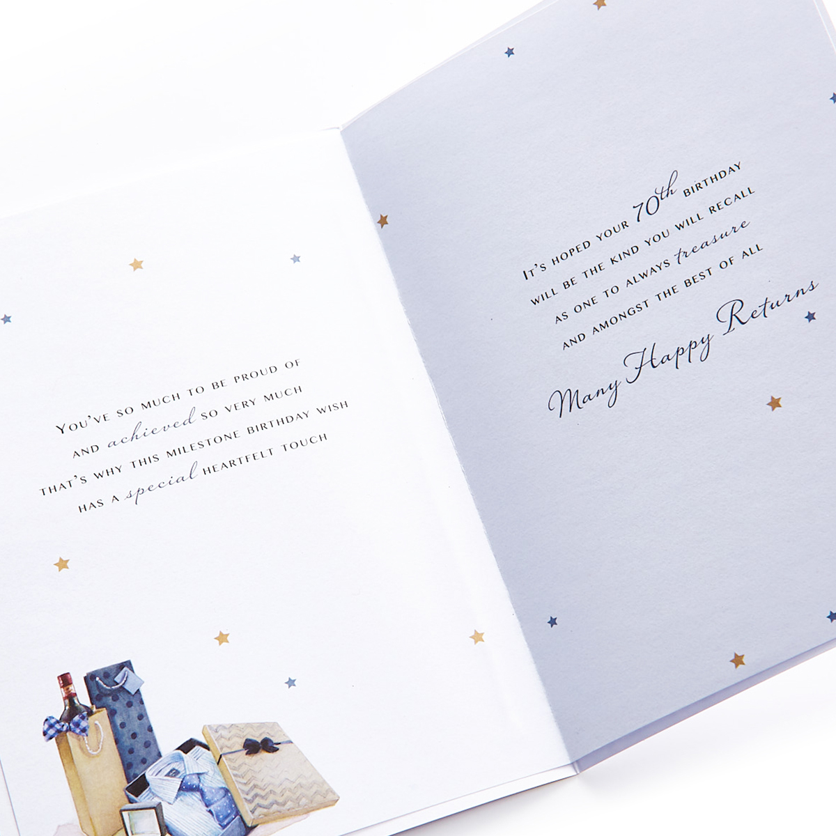 70th Birthday Card - Happy Memories
