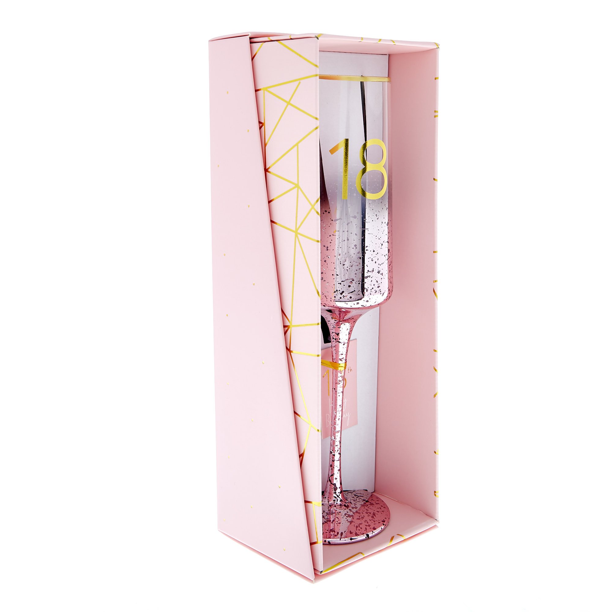 18th Birthday Champagne Flute - Happy Birthday To You