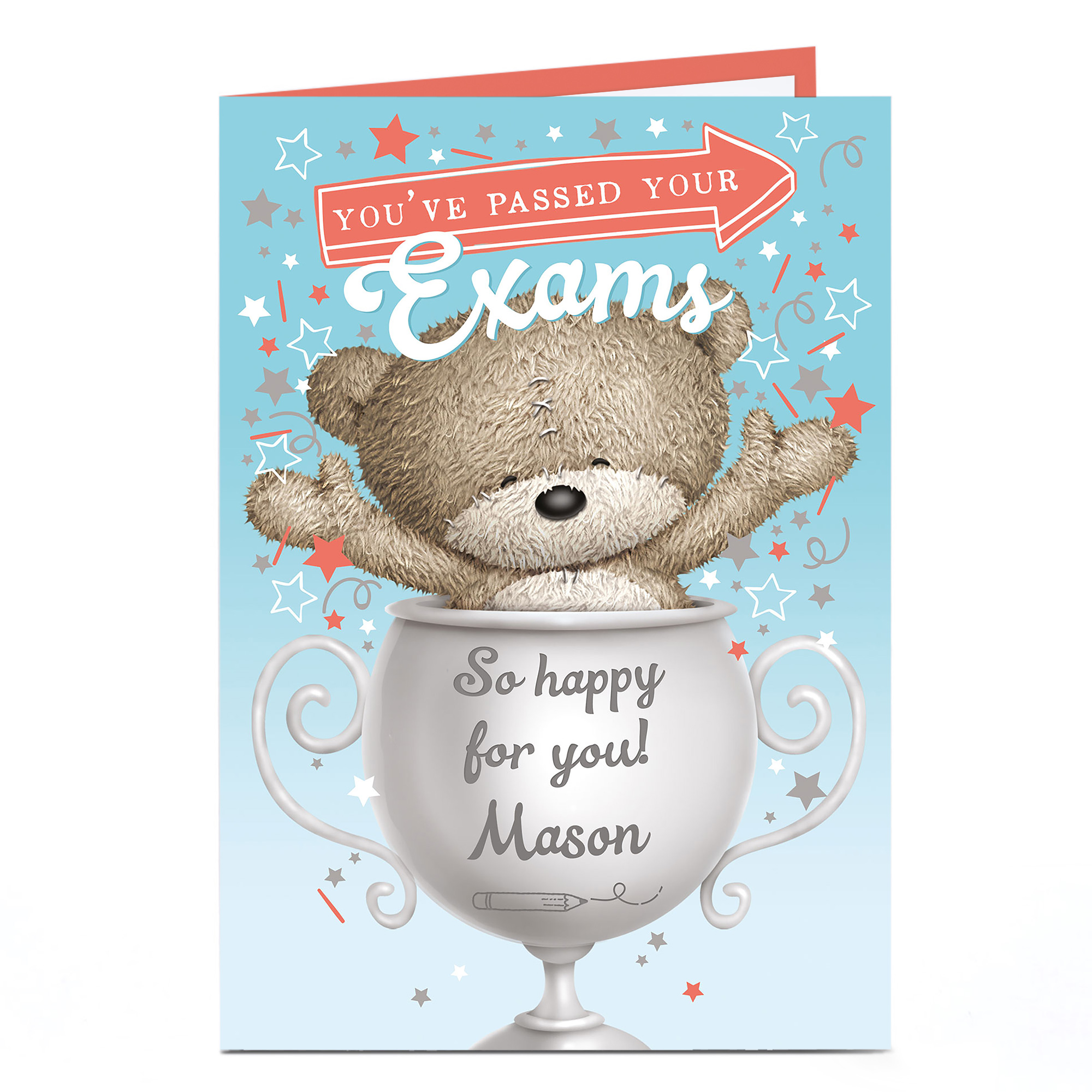 Hugs Personalised Card - You've Passed Your Exams