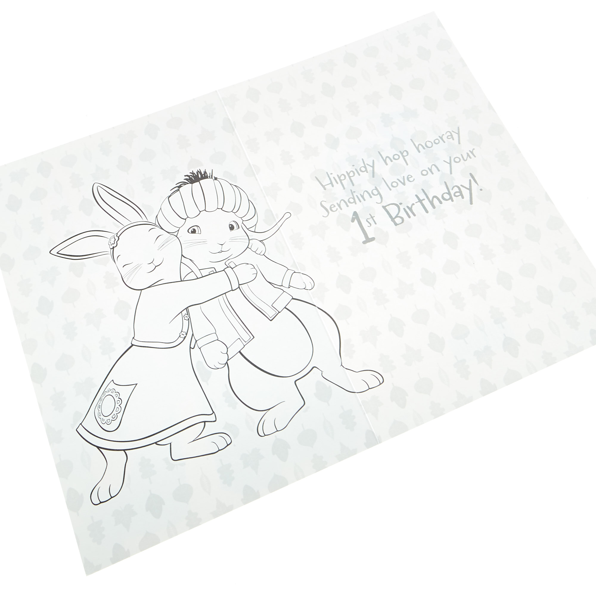 Peter Rabbit 1st Birthday Card