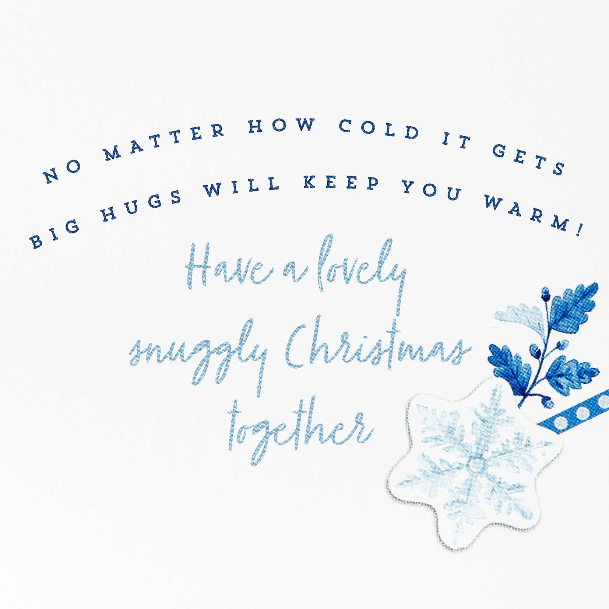 Hugs Bear Christmas Card - Brother And Sister In Law 