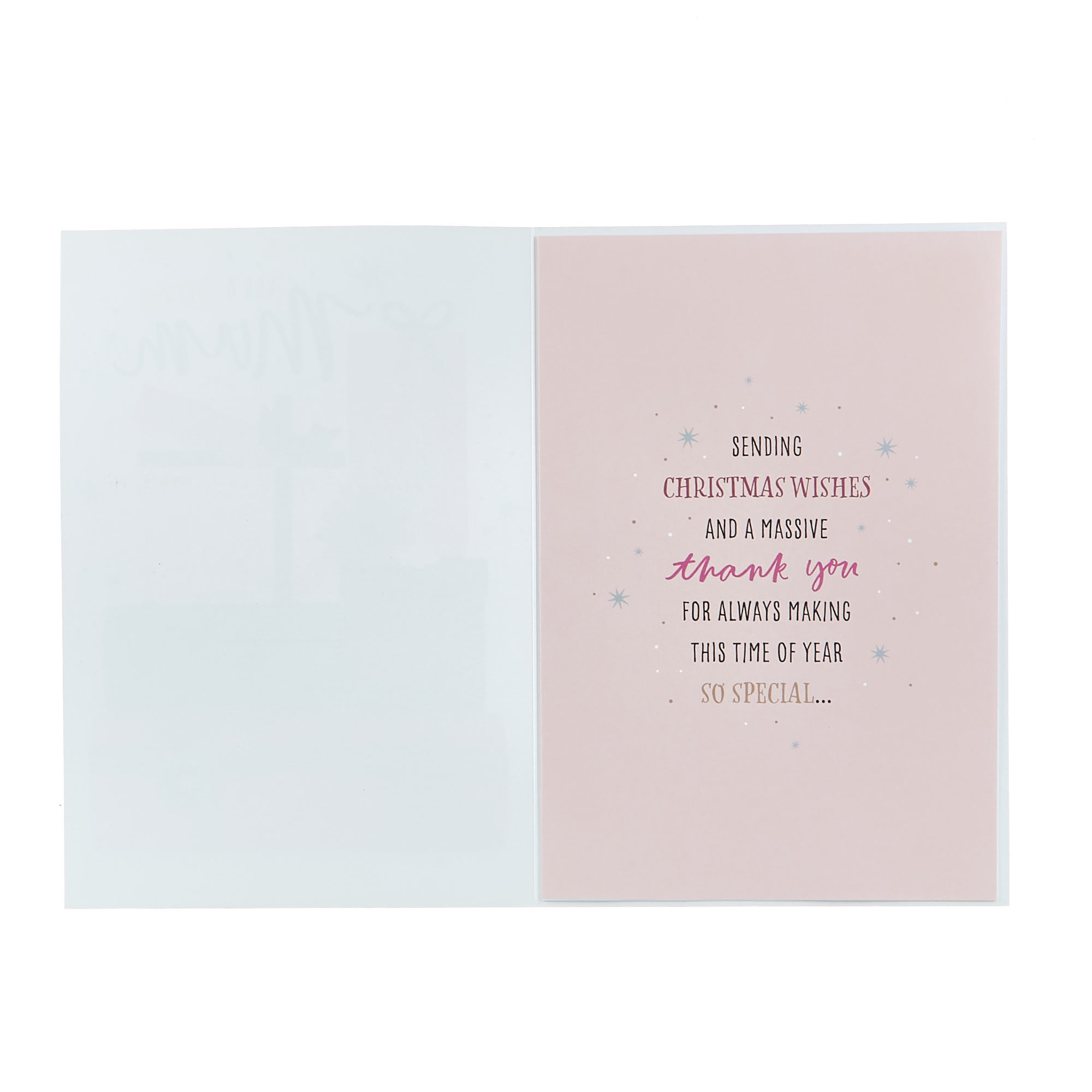Christmas Card - Mum Pink Presents 