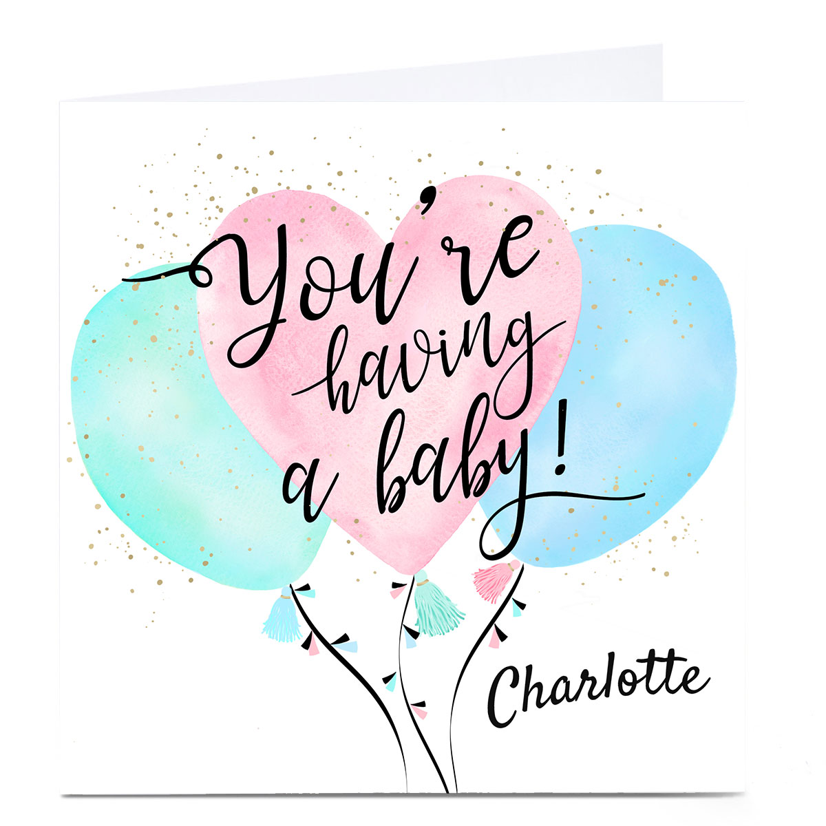 Personalised Congratulations Card - You're Having A Baby!