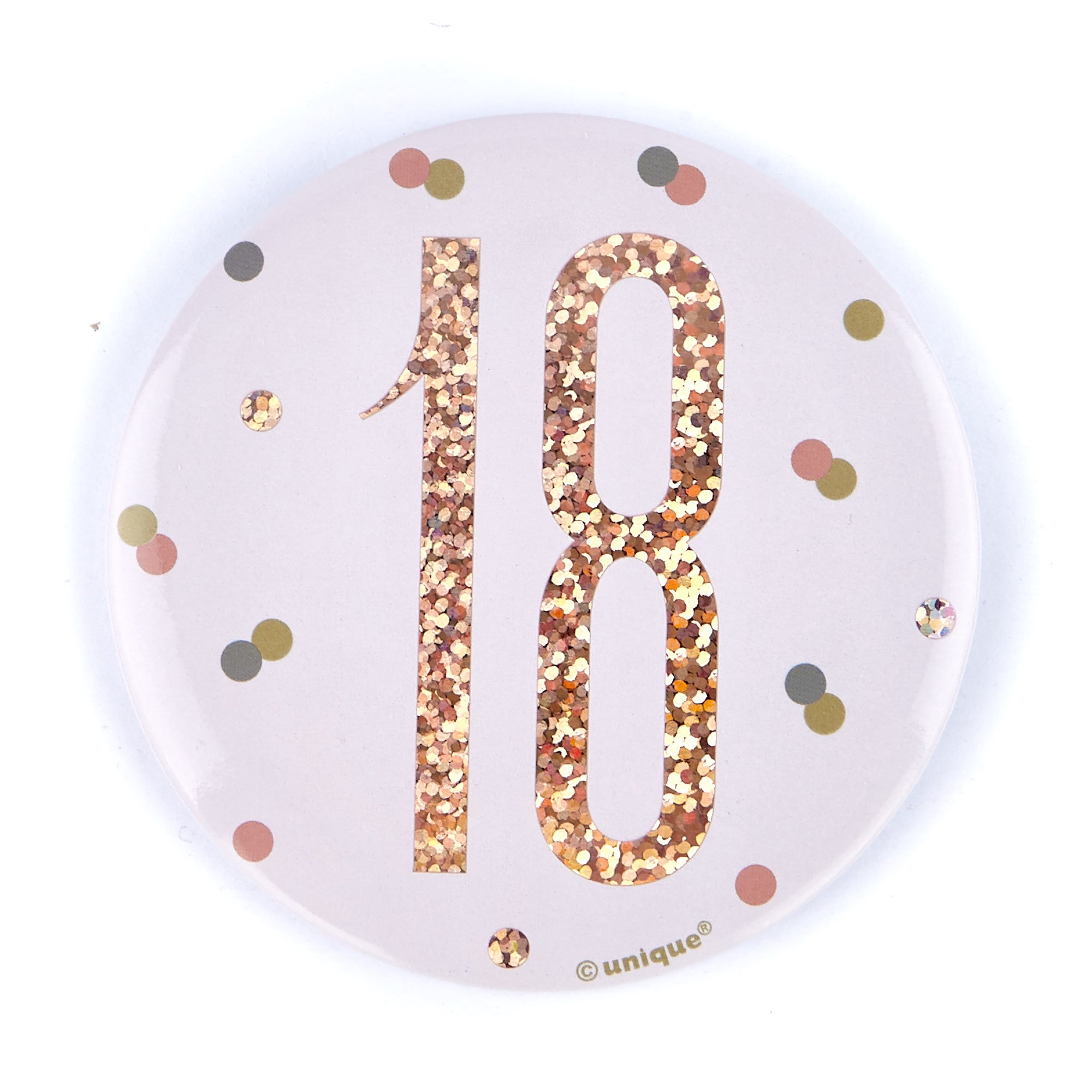 Rose Gold 18th Birthday Party Accessories Kit - 11 Pieces