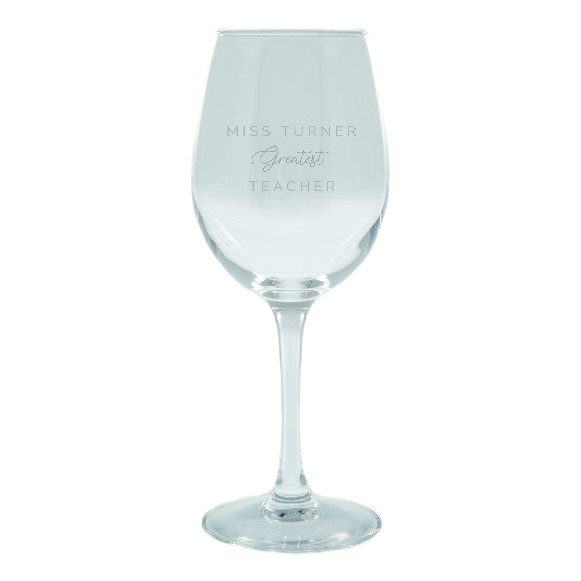 Personalised Wine Glass - Greatest Teacher