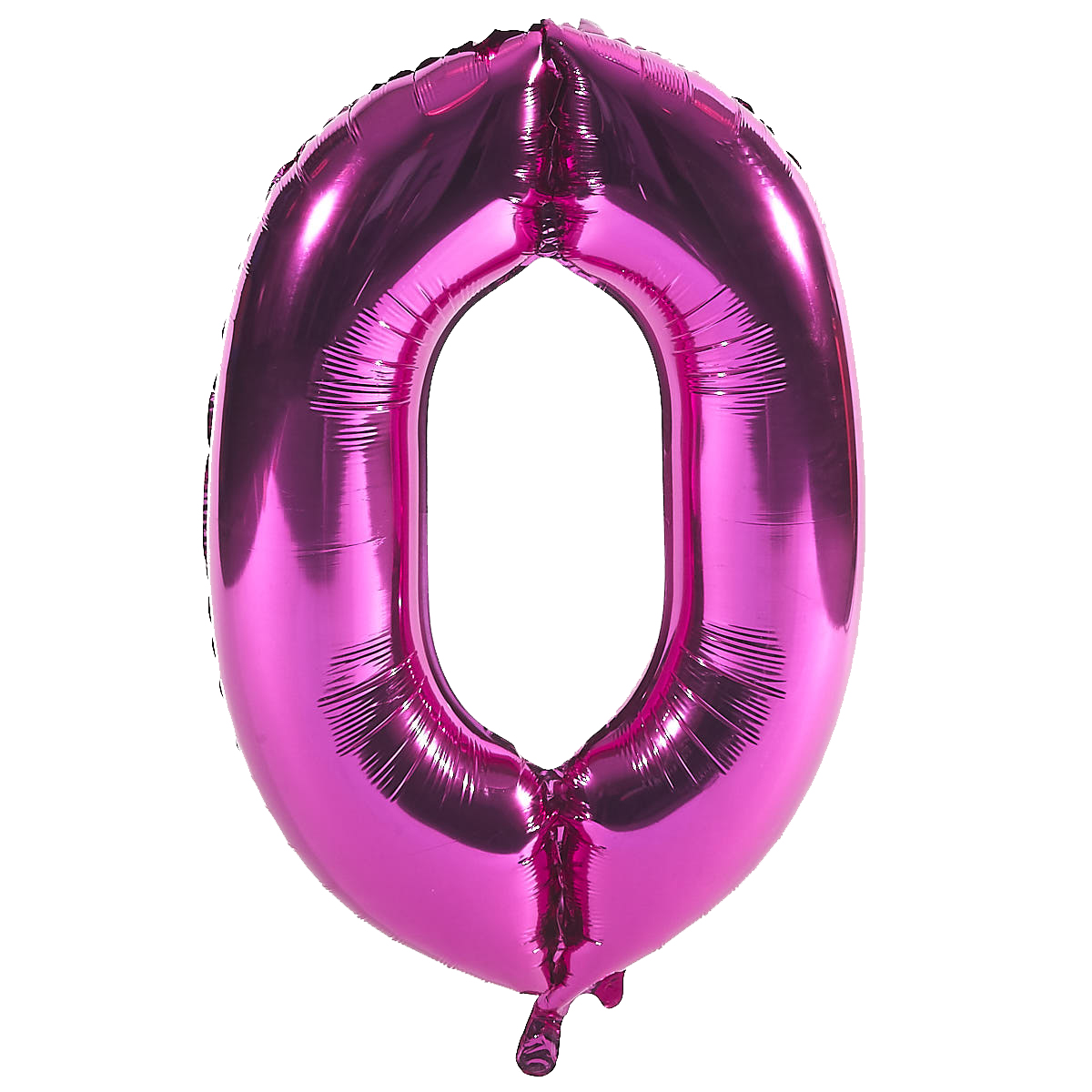 Age 50 Giant Foil Helium Numeral Balloons - Pink (deflated)