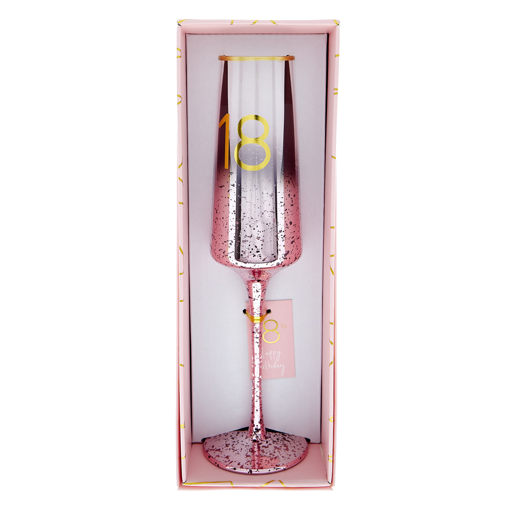 18th Birthday Champagne Flute - Happy Birthday To You