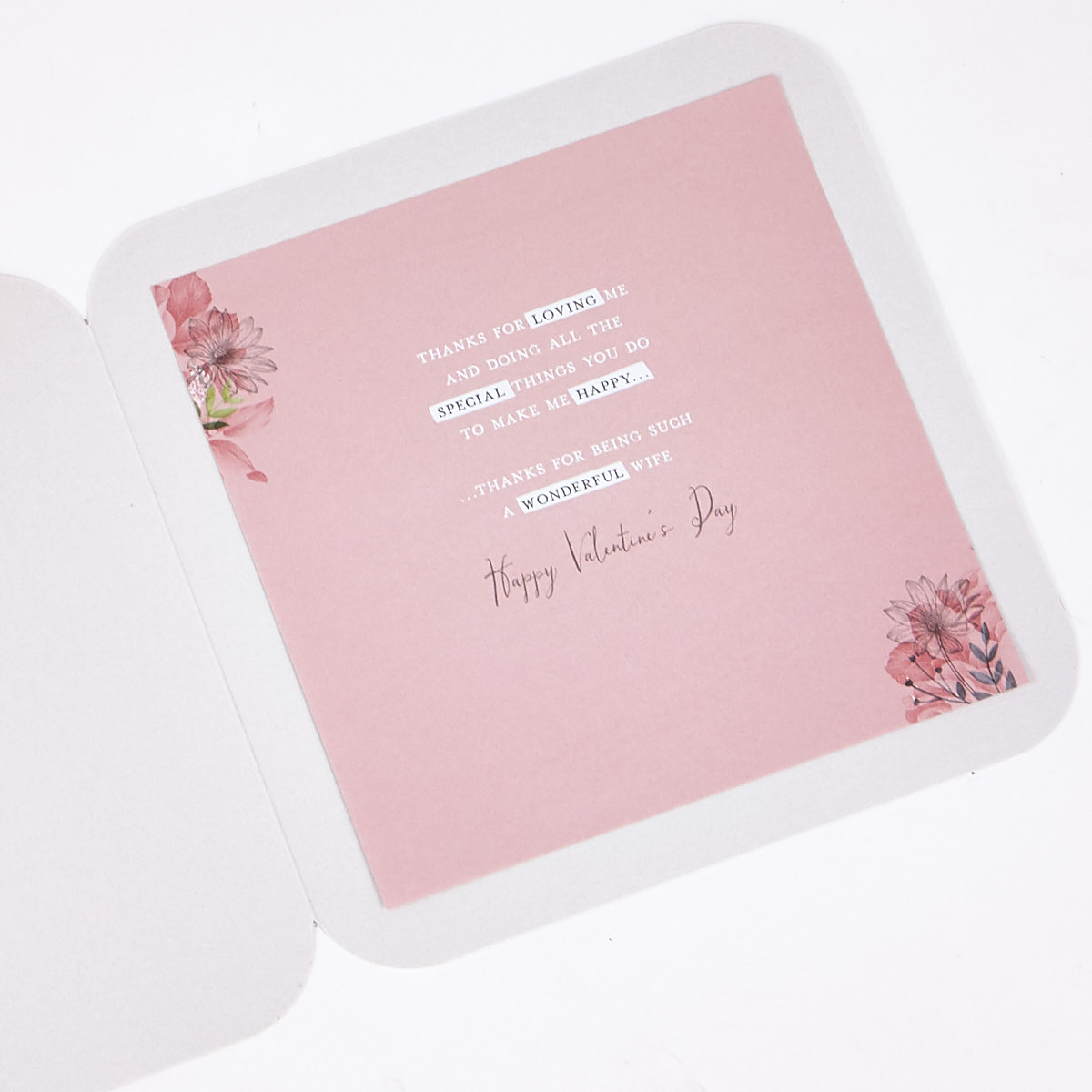 Valentine's Day Card - Exquisite Collection Wife Roses