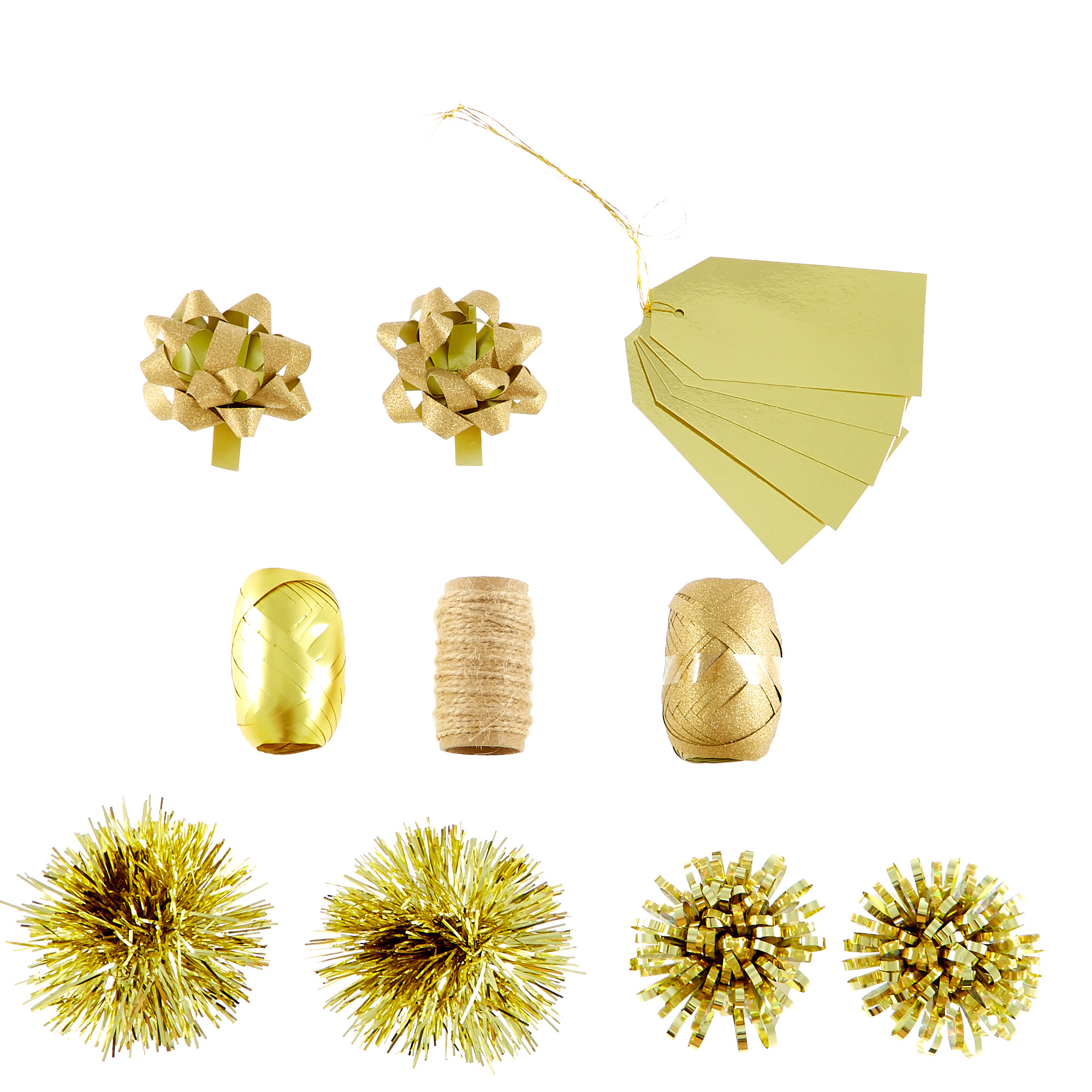 Christmas Wrap Accessory Pack - Gold