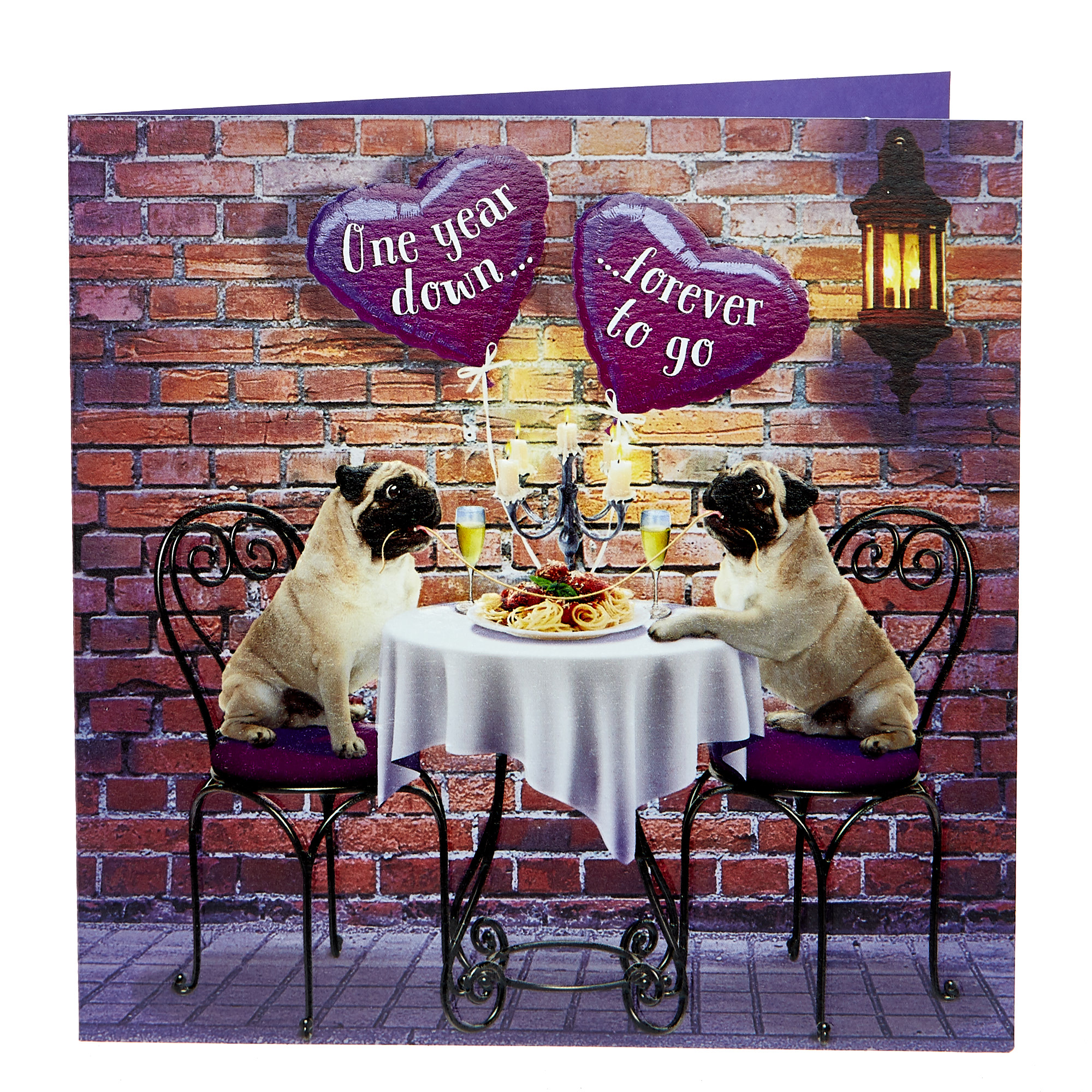1st Anniversay Card - One Year Down