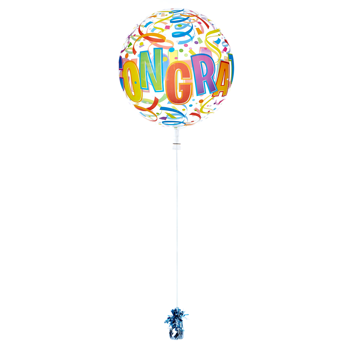 22-Inch Bubble Balloon - Congratulations - DELIVERED INFLATED!