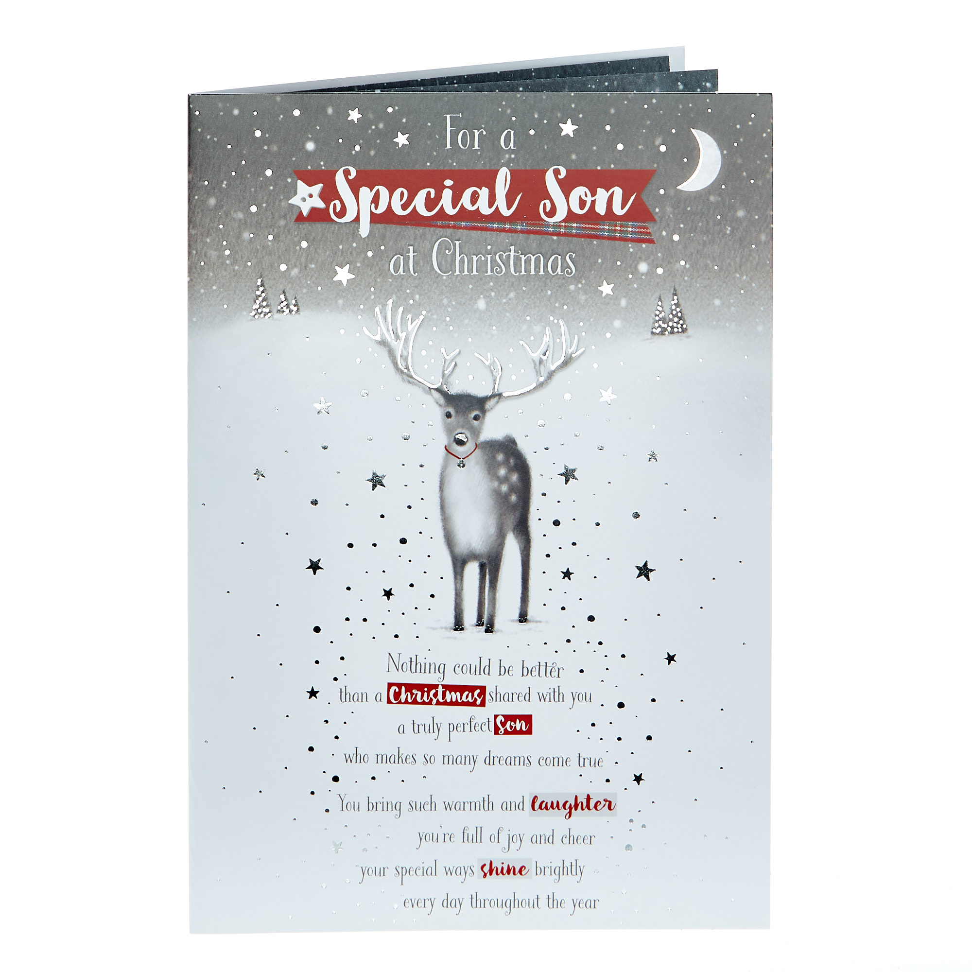 Christmas Card - Special Son Reindeer 