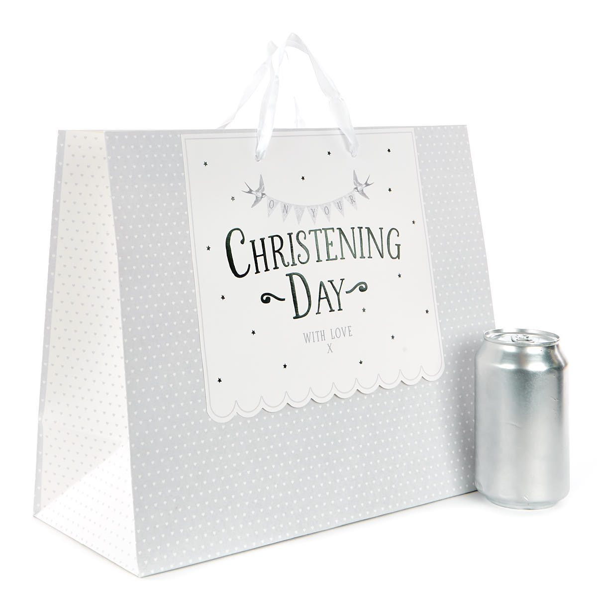Large Landscape Hearts Christening Day Gift Bag