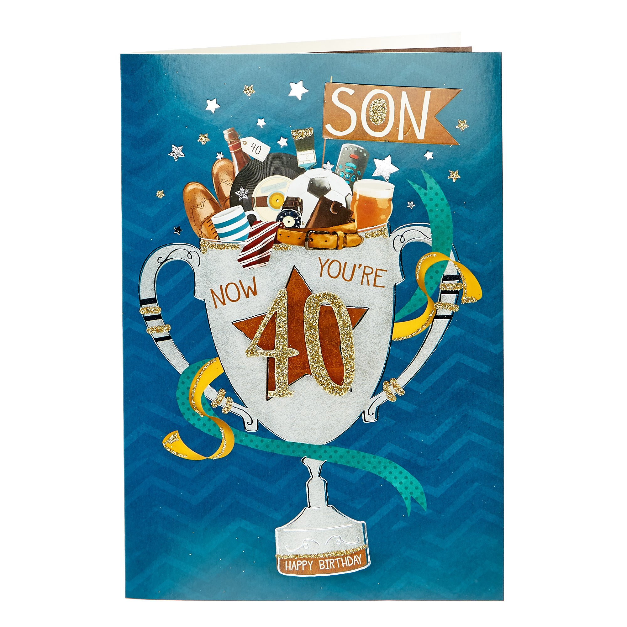 40th Birthday Card - Son Now You're 40