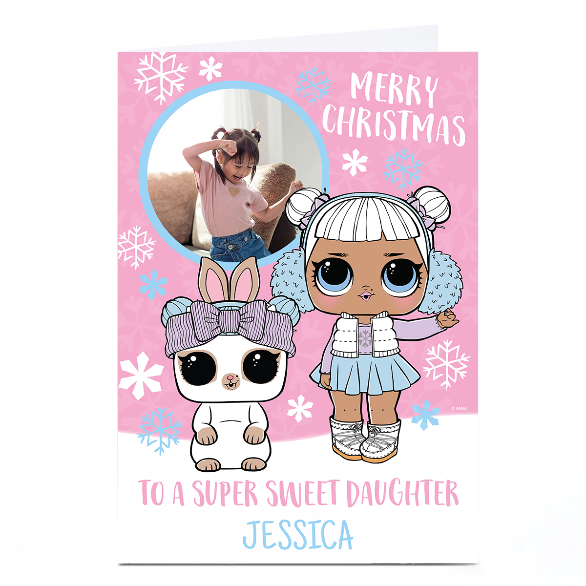 Photo L.O.L. Surprise! Christmas Card - Daughter