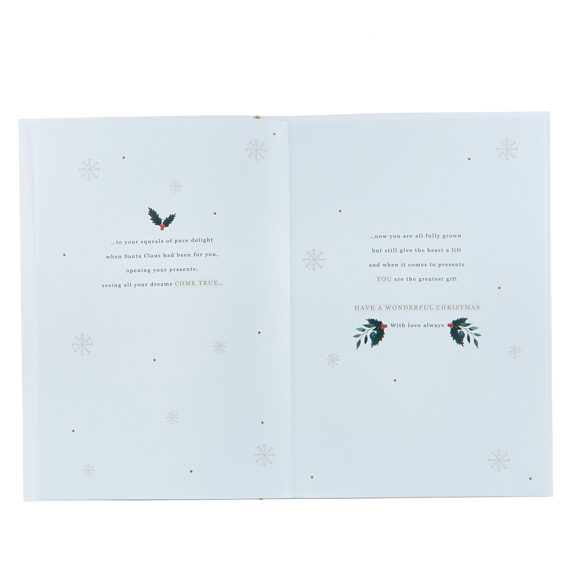 Christmas Card - Wonderful Daughter, Traditional Shop Window