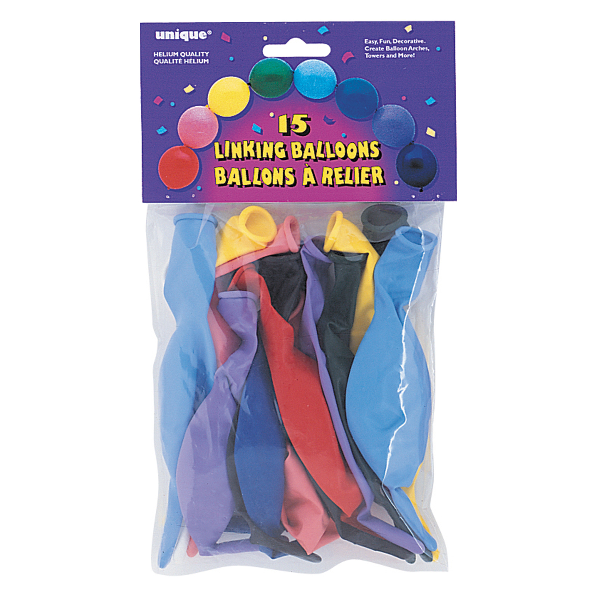 Multi-Coloured Linking Latex Balloons