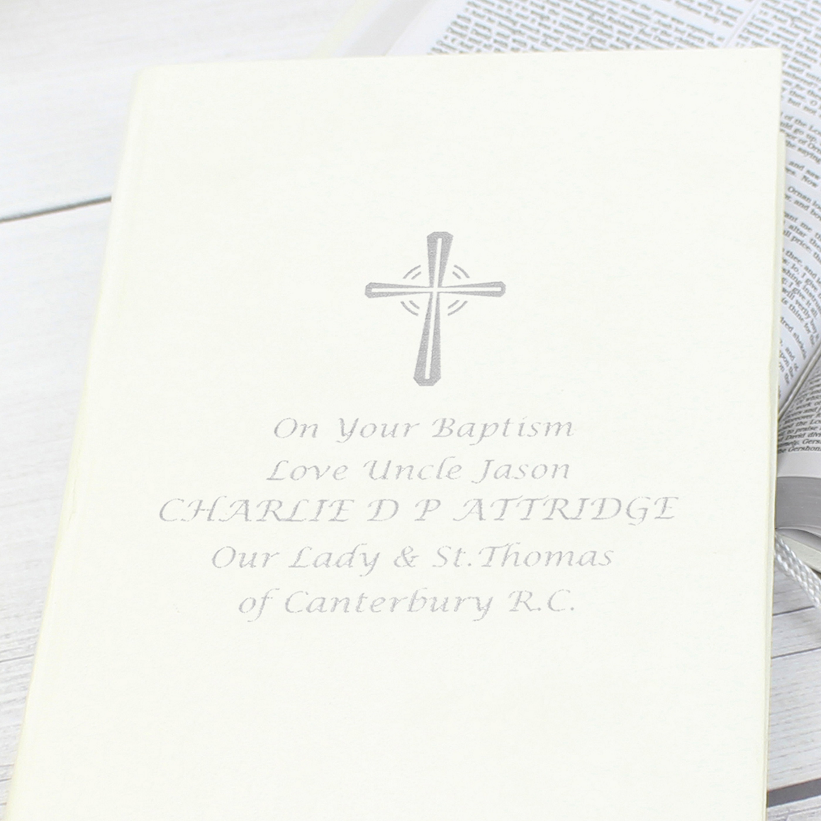 Personalised Silver Companion Eco-friendly Bible