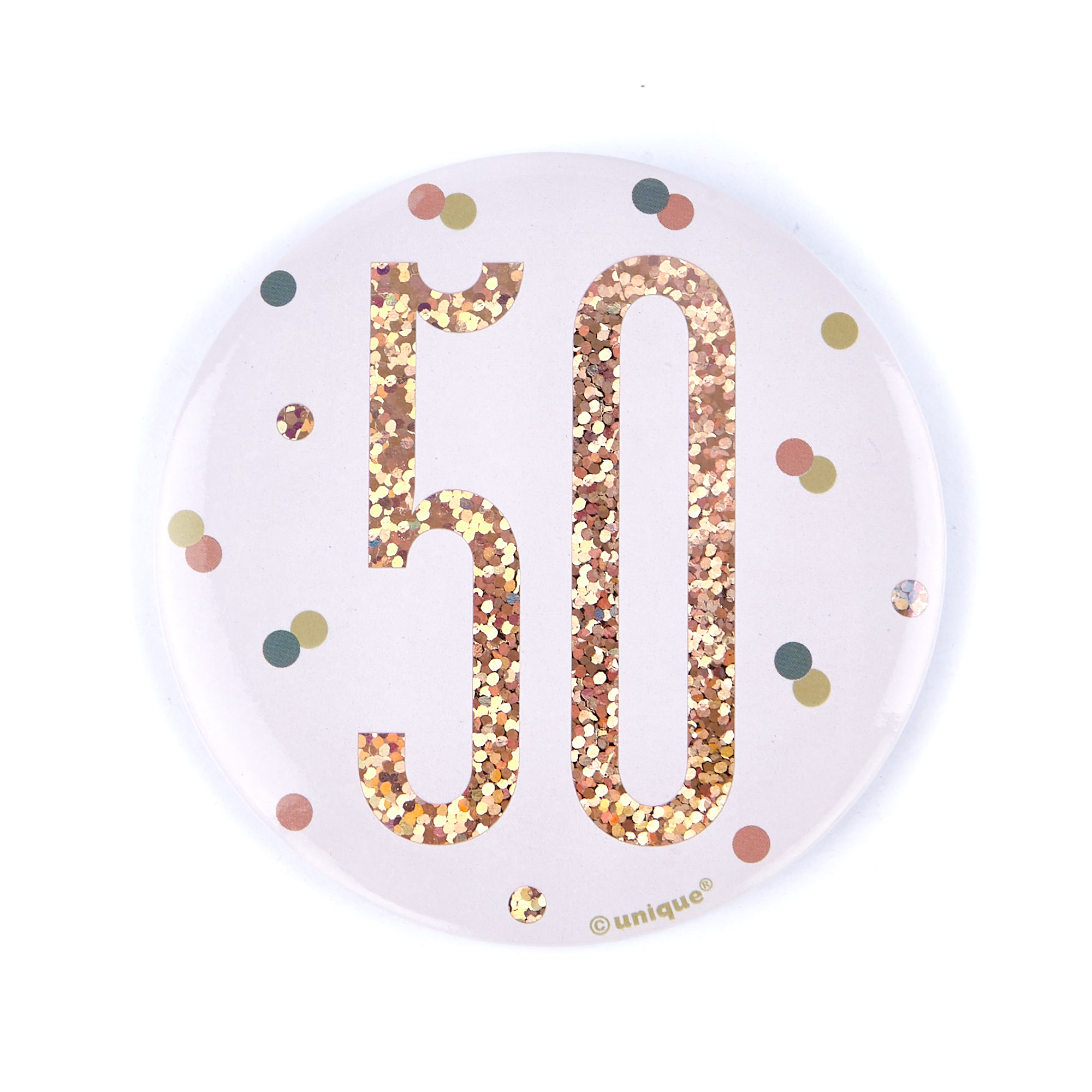 Rose Gold 50th Birthday Party Accessories Kit - 11 Pieces