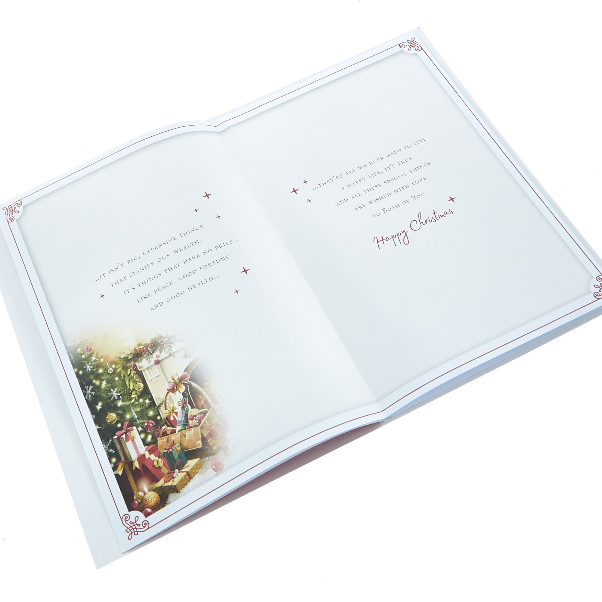 Christmas Card - Festive Wishes To Both Of You