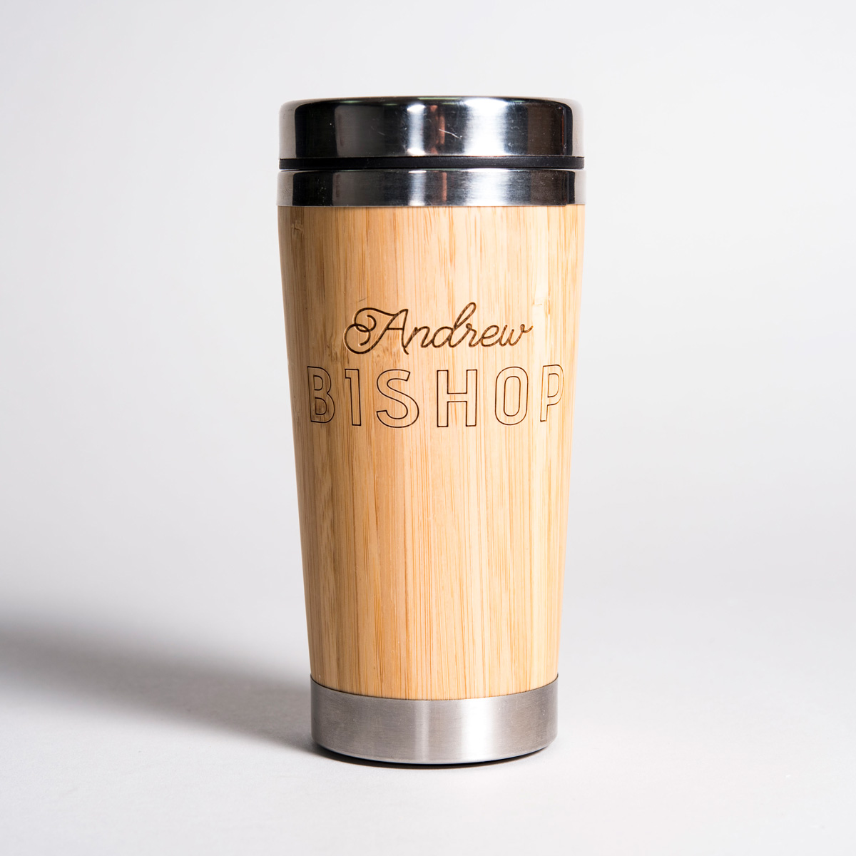 Personalised Bamboo Travel Mug - Name