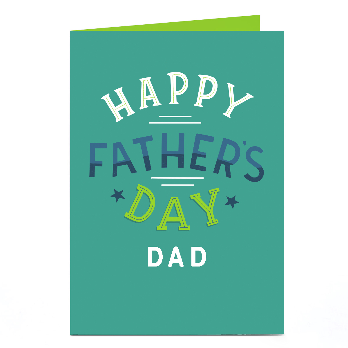 Personalised Studio Fathers Day Card -  Happy Father's Day