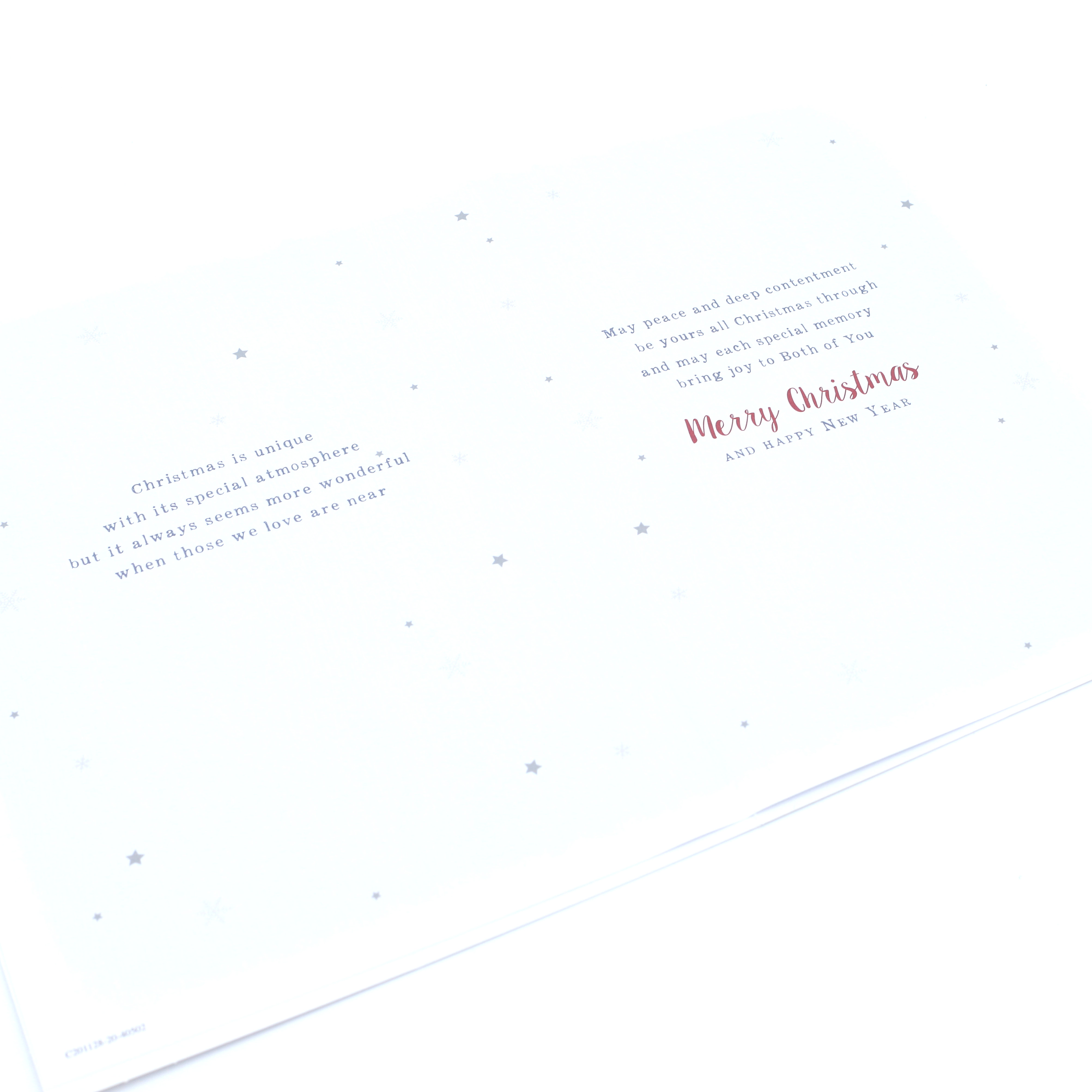 Christmas Card - To Both Of You, Christmas Street And Tree