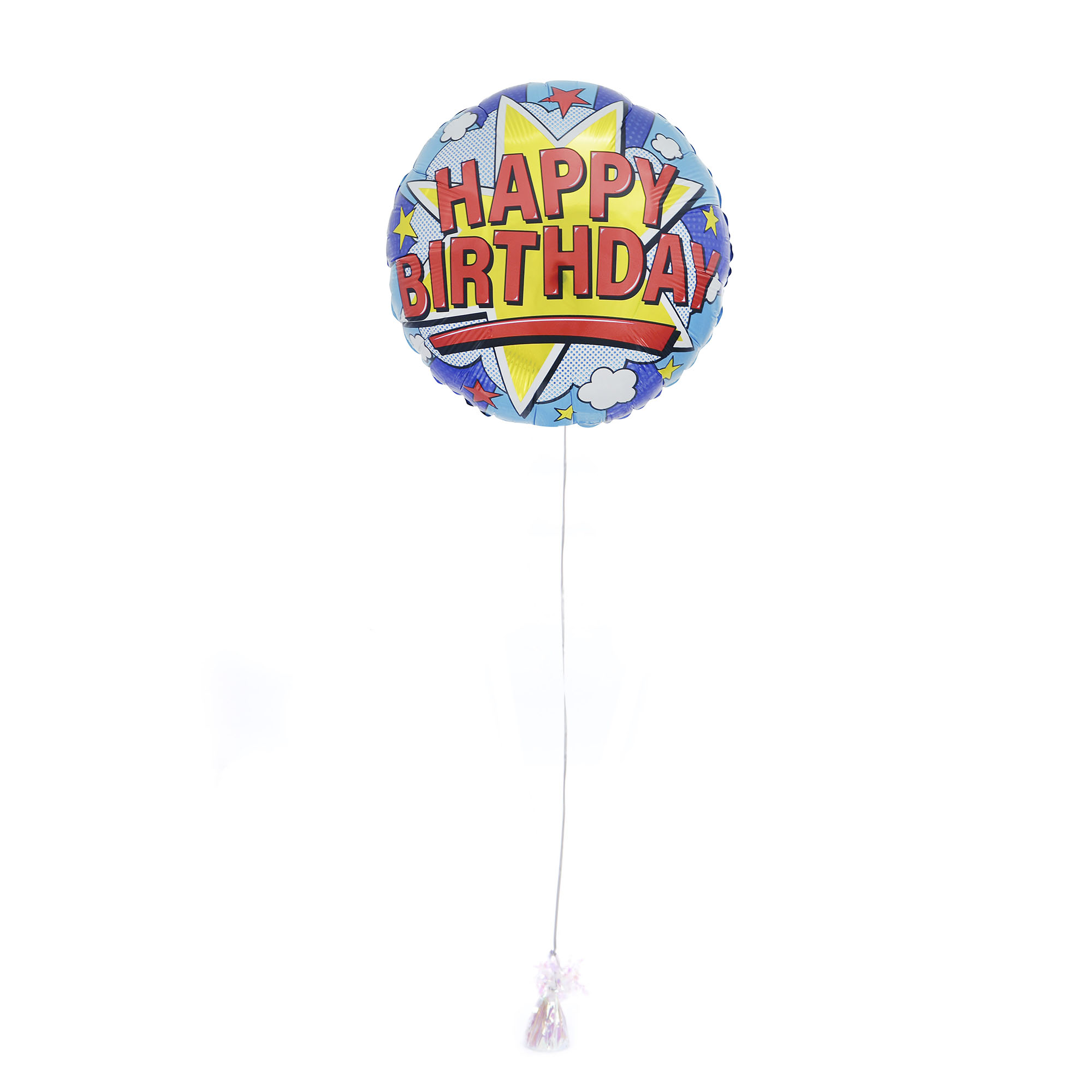 Pop Art Happy Birthday Balloon & Lindt Chocolates - FREE GIFT CARD!