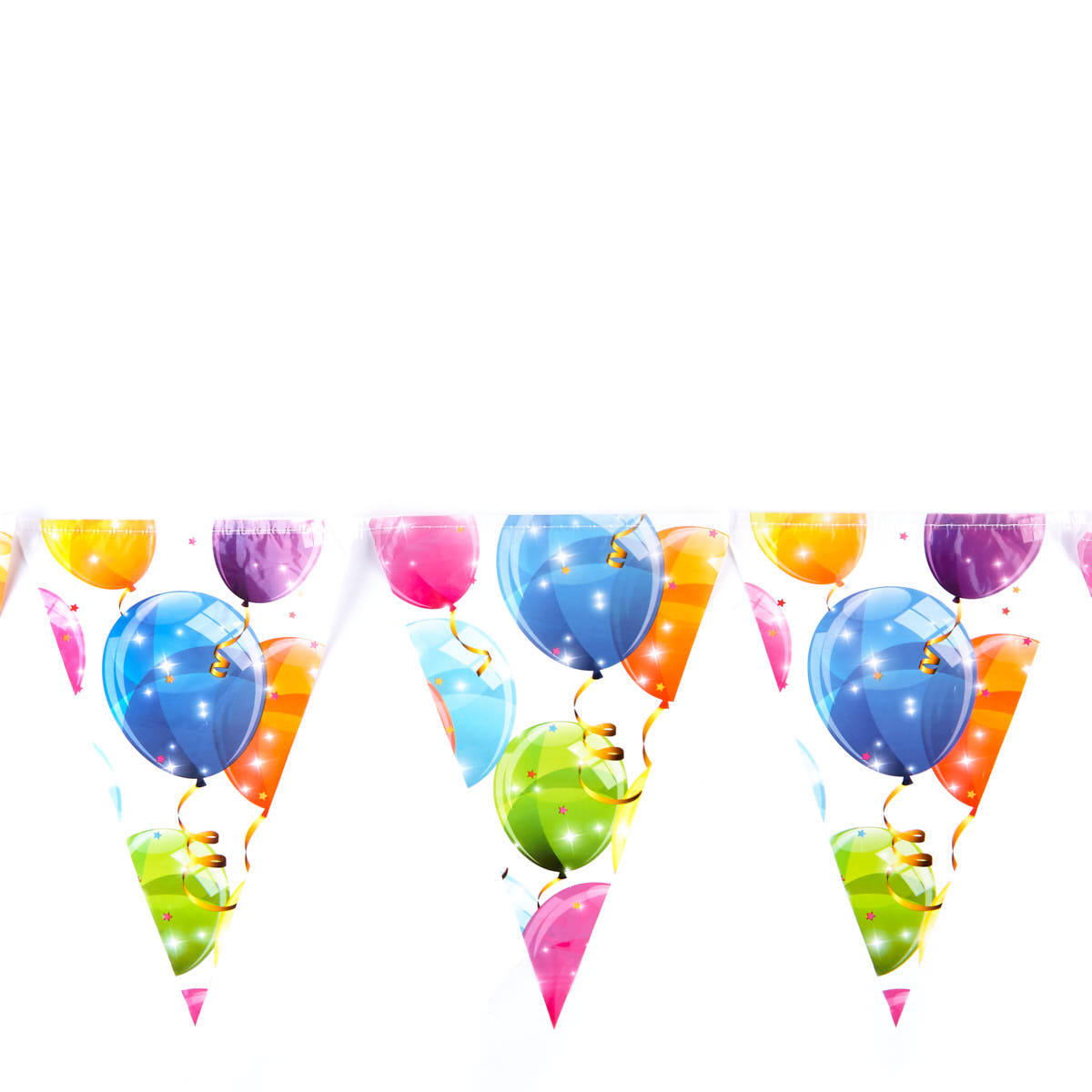 Multi-Coloured Balloons Party Tableware Bundle - 16 Guests