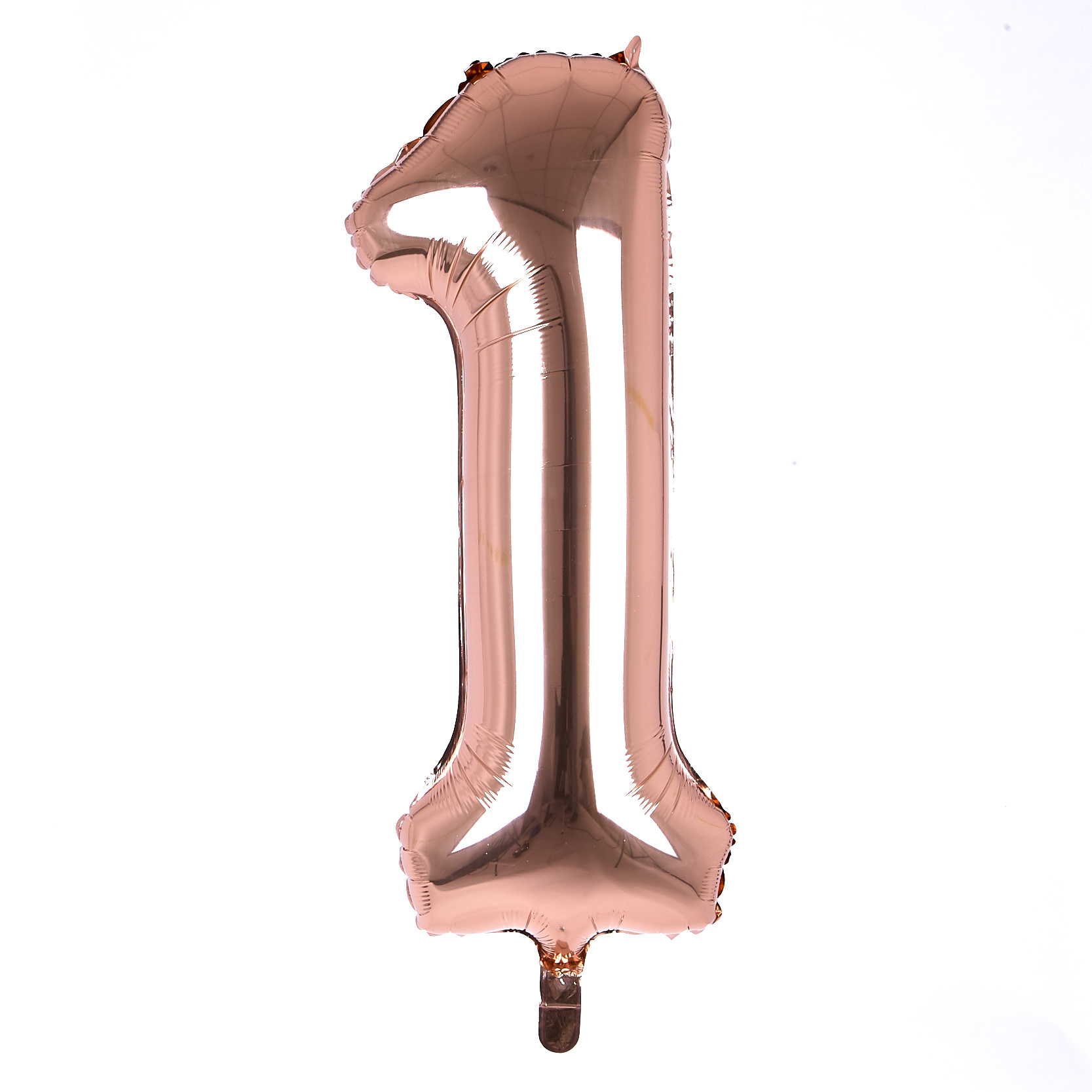 Age 16 Giant Foil Helium Numeral Balloons - Rose Gold (deflated)
