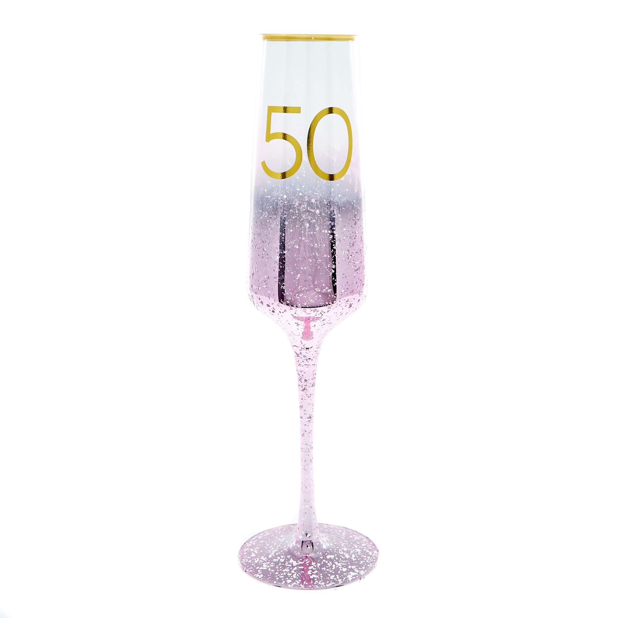 50th Birthday Champagne Flute - Happy Birthday To You