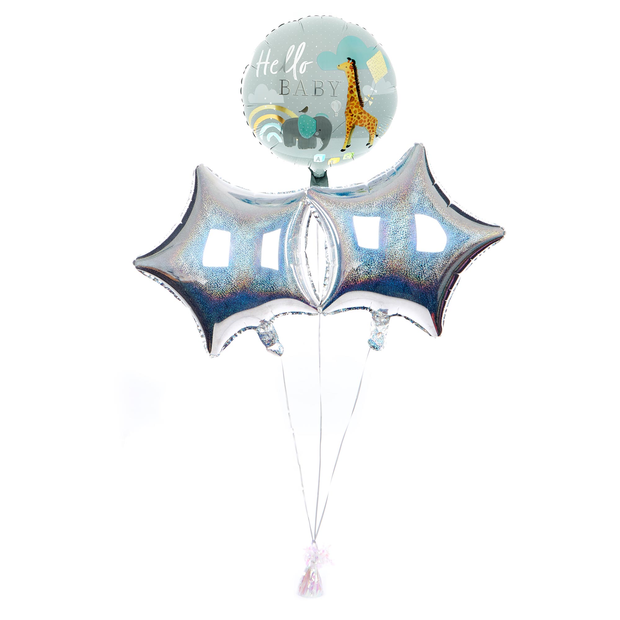 Hello Baby Balloon Bouquet - DELIVERED INFLATED!