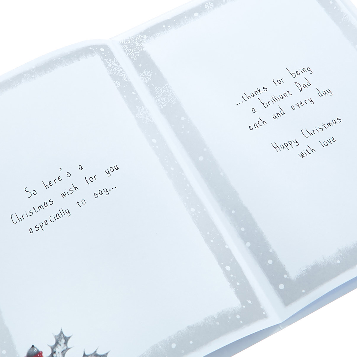 Christmas Card - Special Dad Hedgehog 