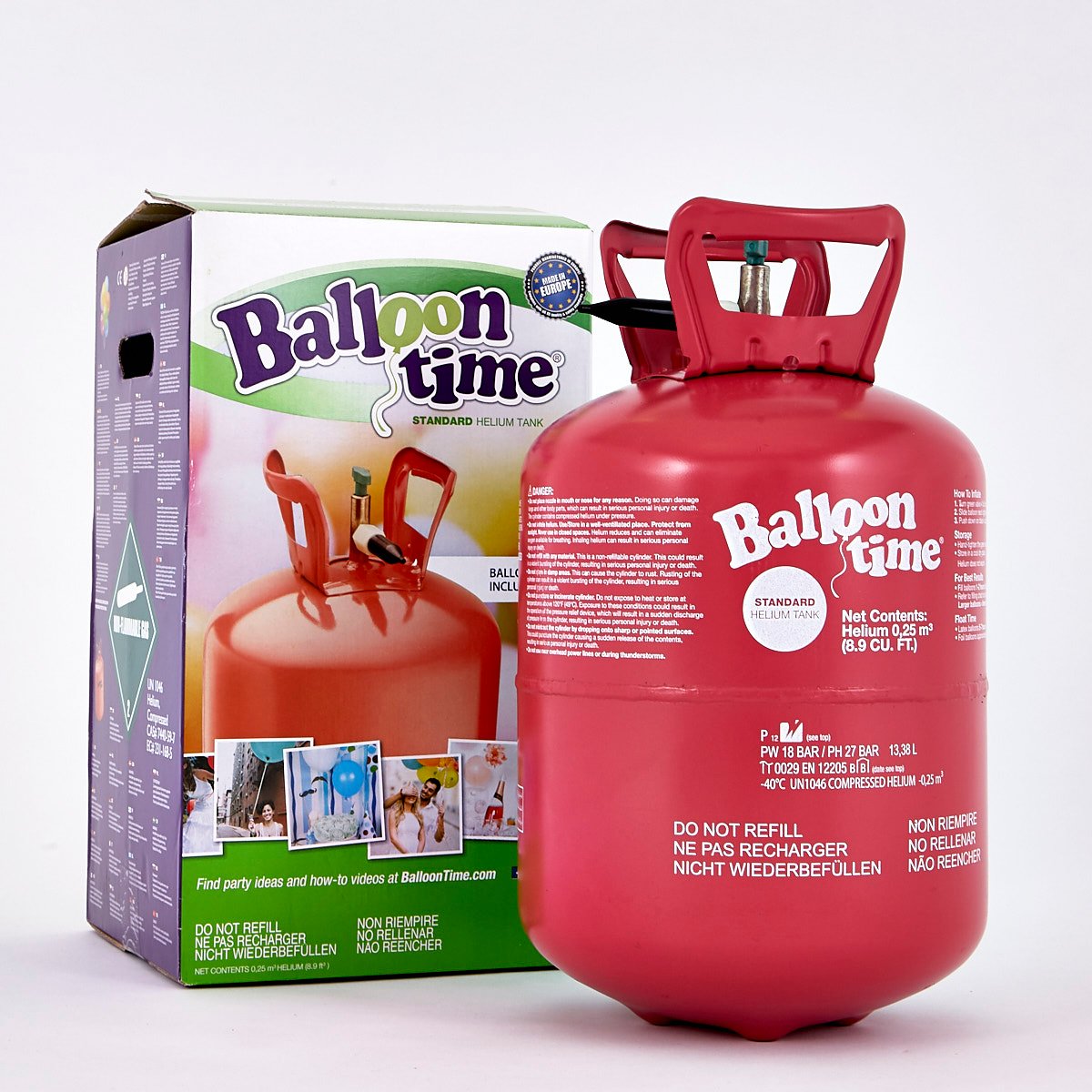 Helium Gas Canister - Fills Up To 30 Balloons*