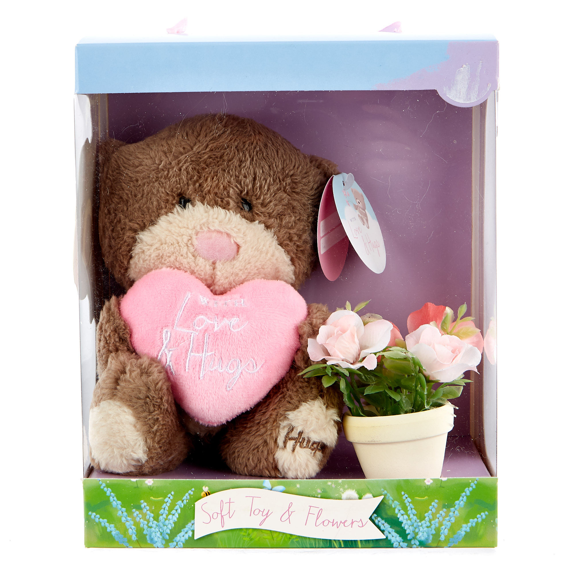 Hugs Bear & Flowers Mother's Day Gift Set With Stickers