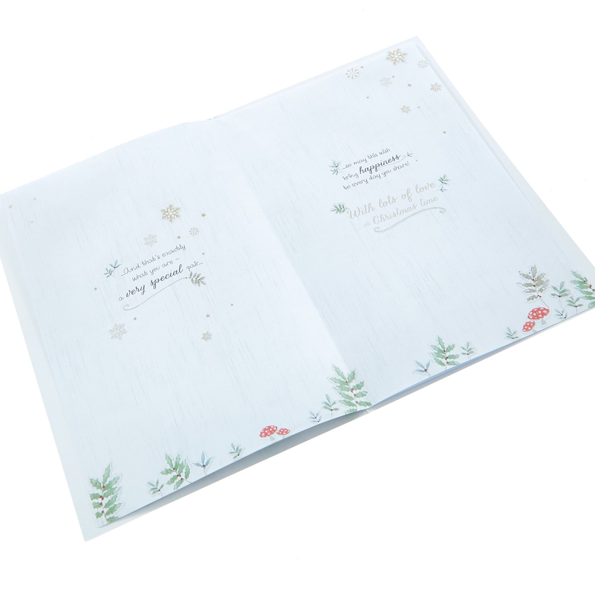 Christmas Card - Daughter & Son In Law Foxes