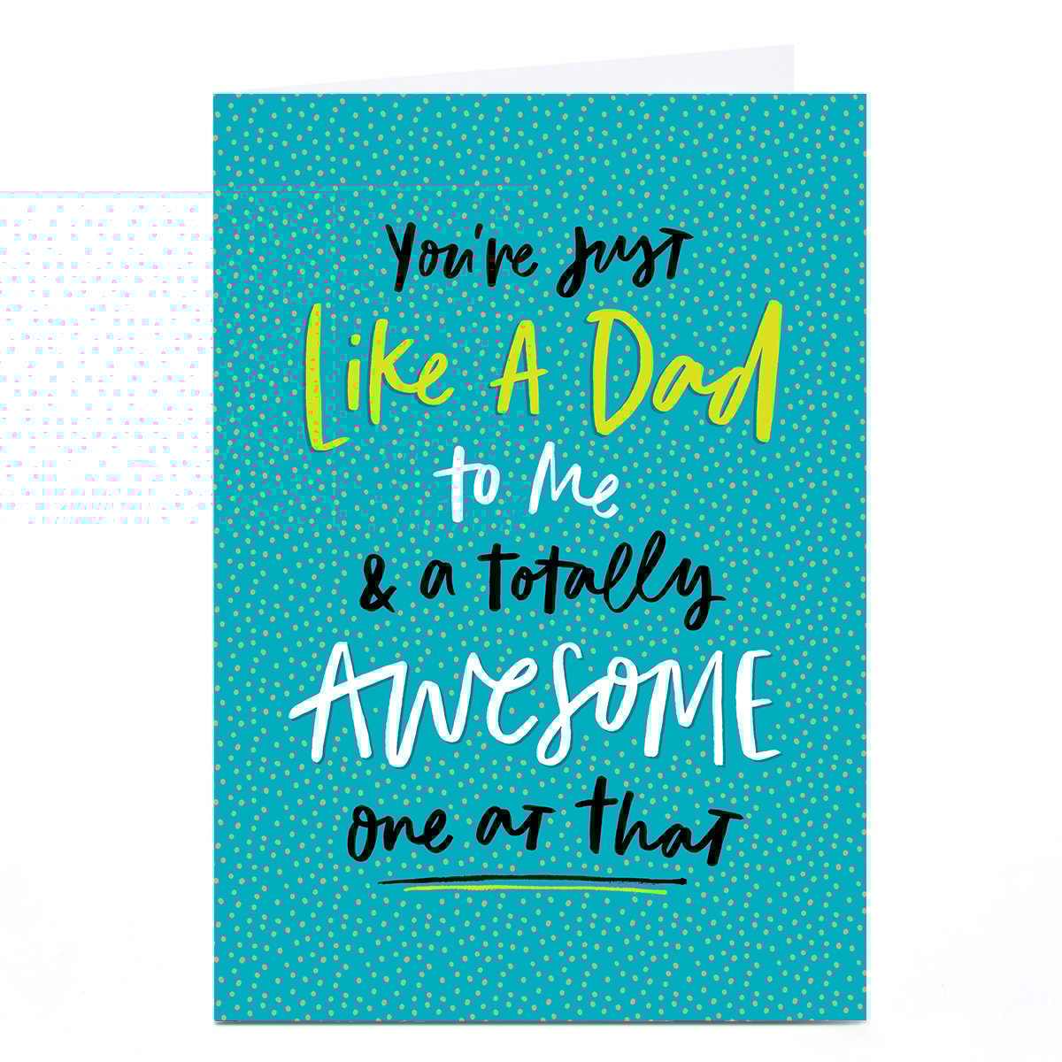 Personalised Father's Day Card - You're Just Like A Dad