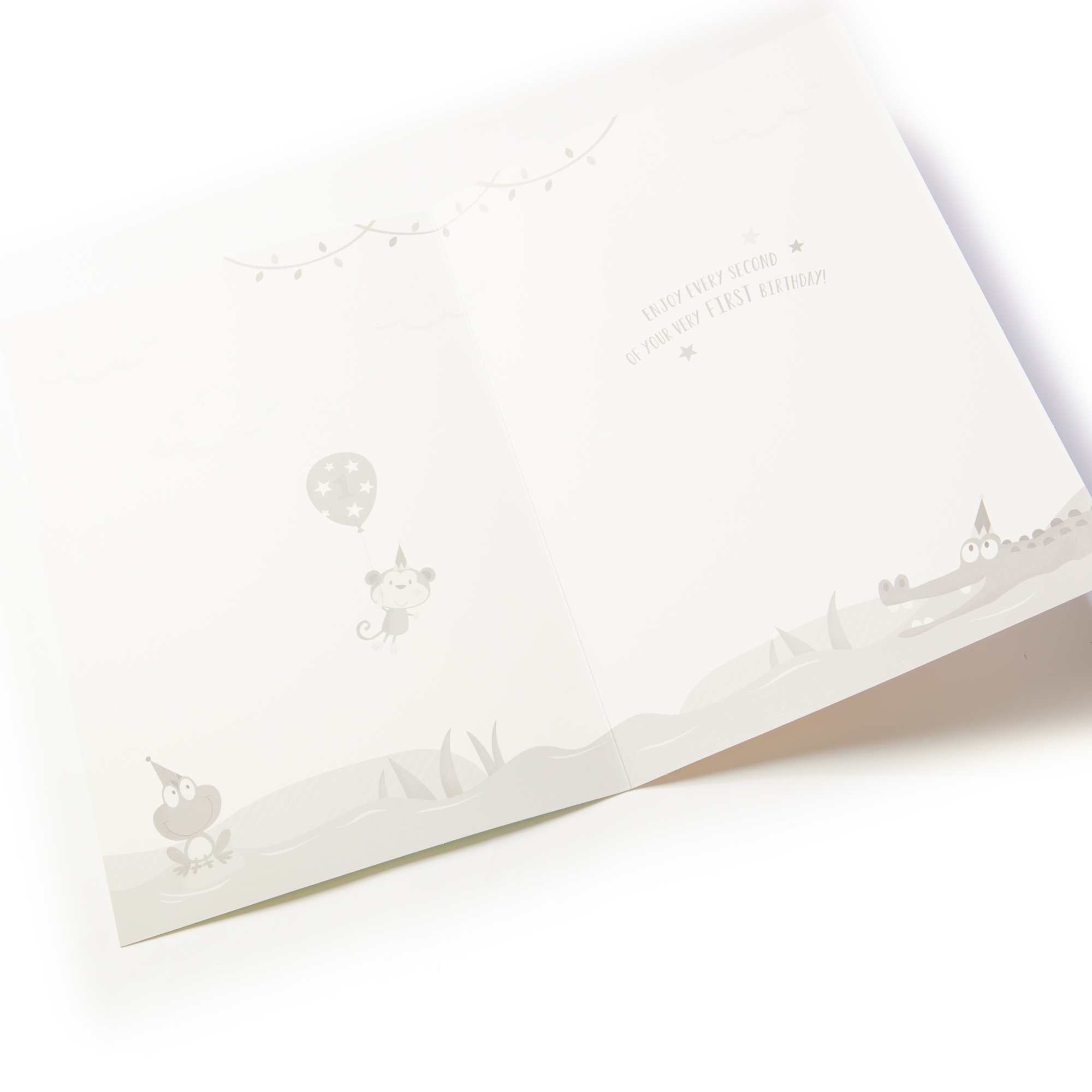 Giant 1st Birthday Card - Jungle Animals 