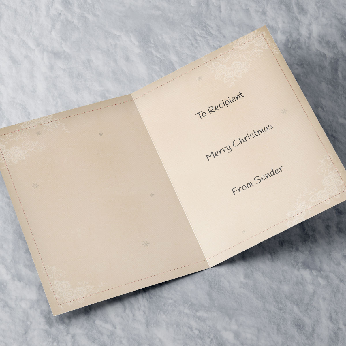 Personalised Christmas Card -Ã‚Â Festive Window Grandma