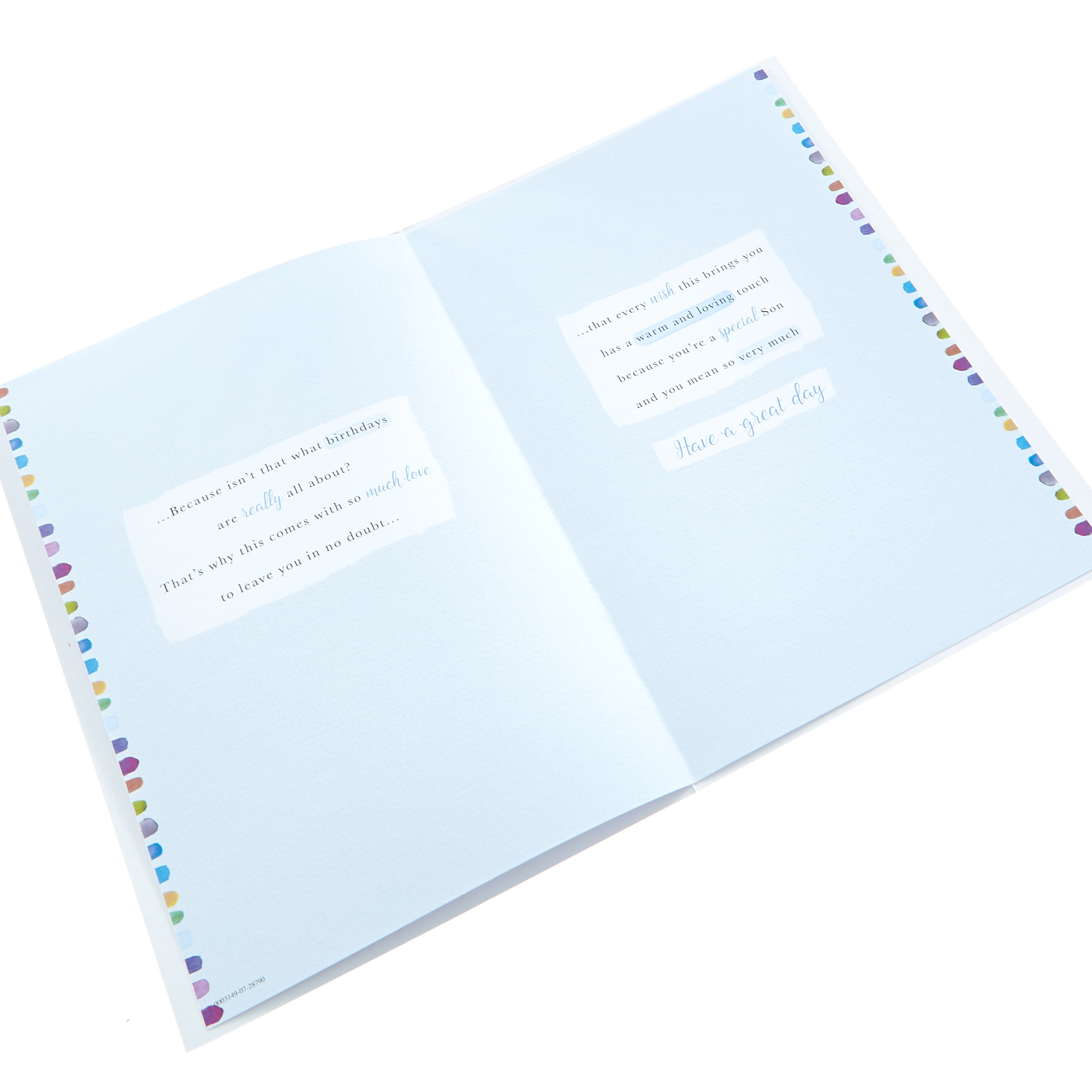 Personalised Thank You Card - Colourful Flowers